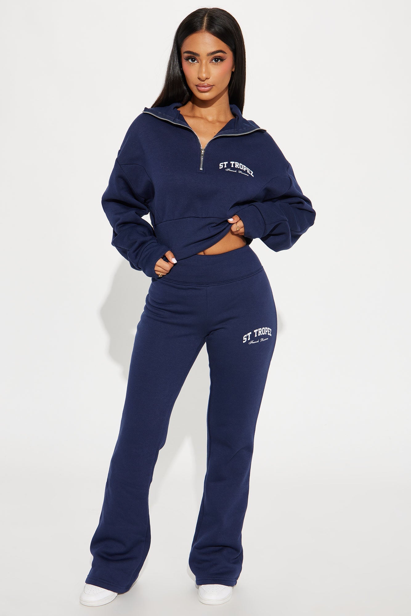 St. Tropez Polo Sweatshirt - Navy image 6