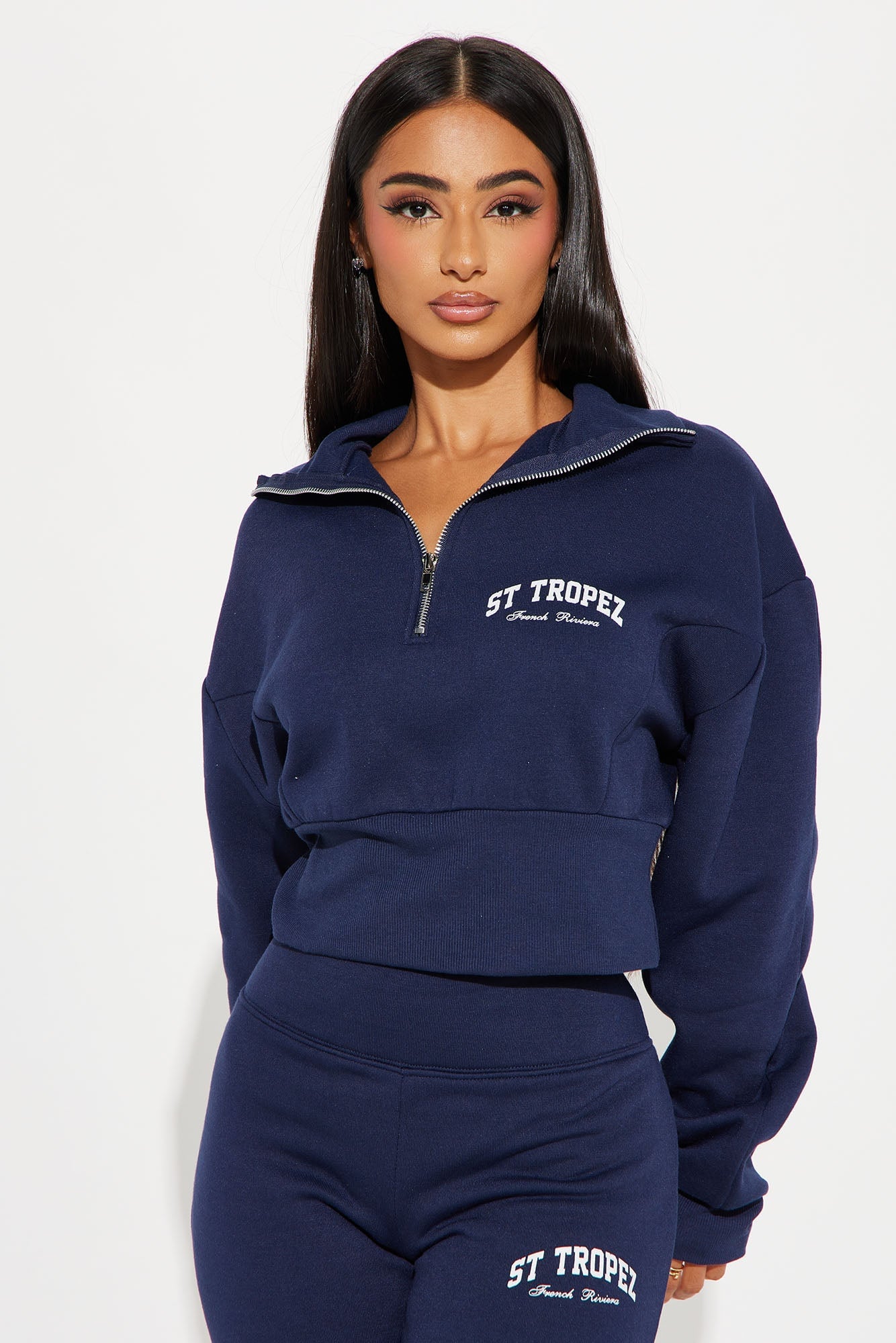 St. Tropez Polo Sweatshirt - Navy image 5
