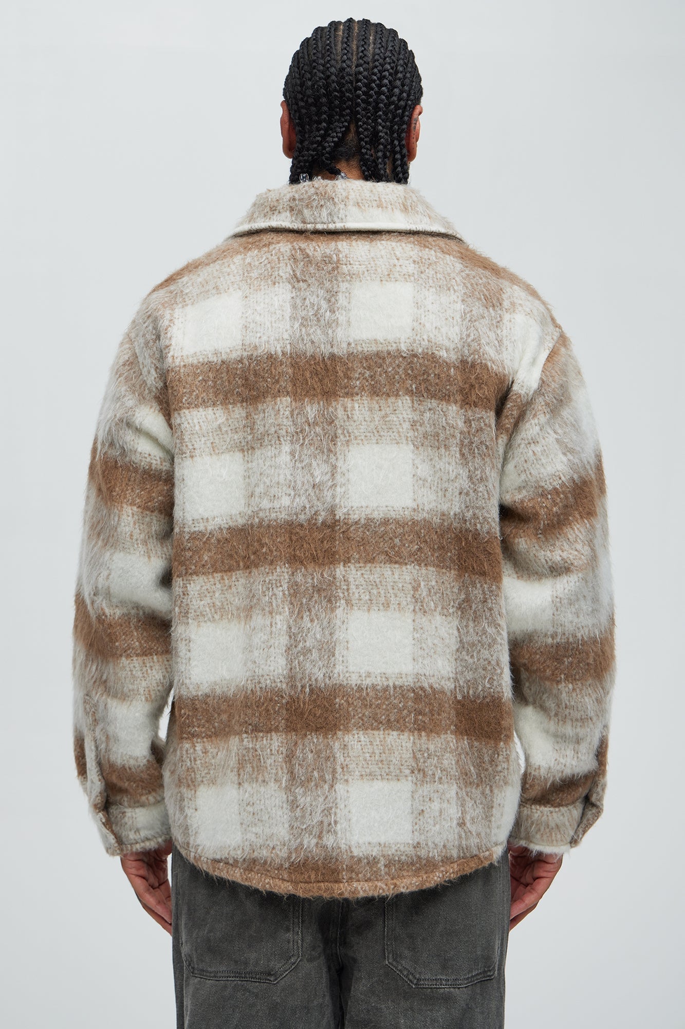 Move Up Plaid Shacket - Tan image 8