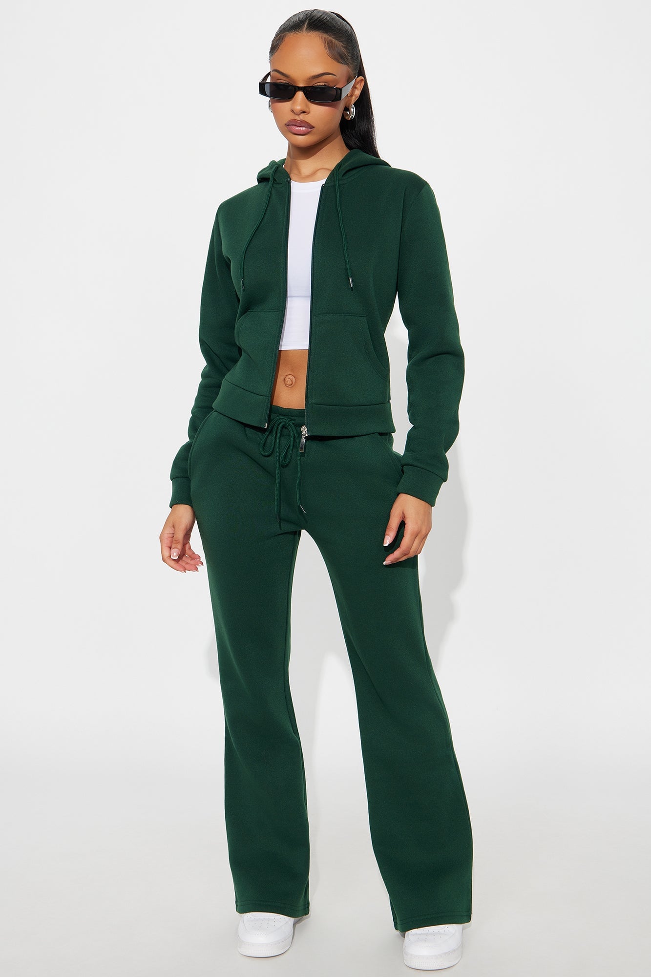 Candice Zip Up Hoodie - Hunter image 6