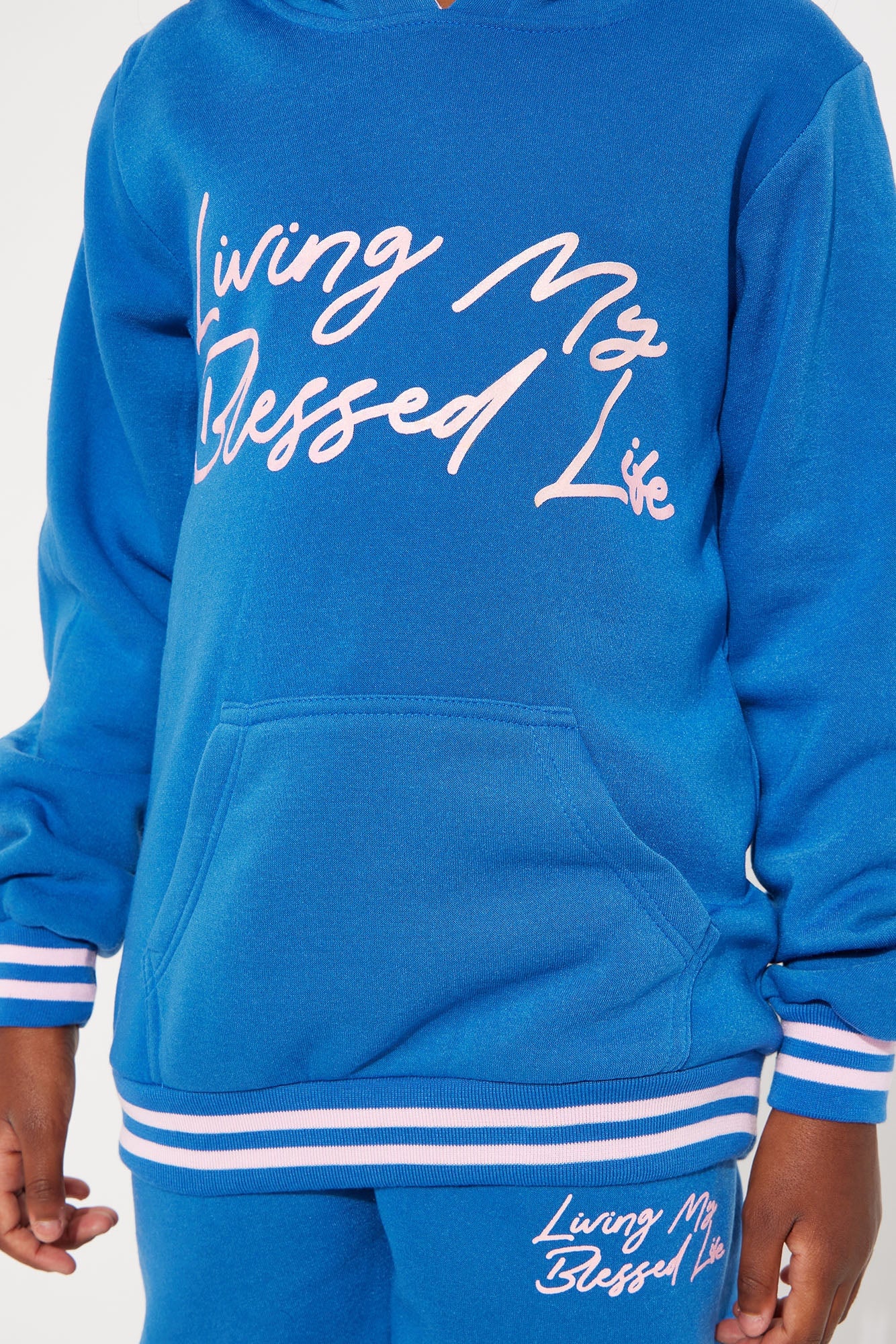 Mini My Blessed Life Fleece Set - Blue image 2