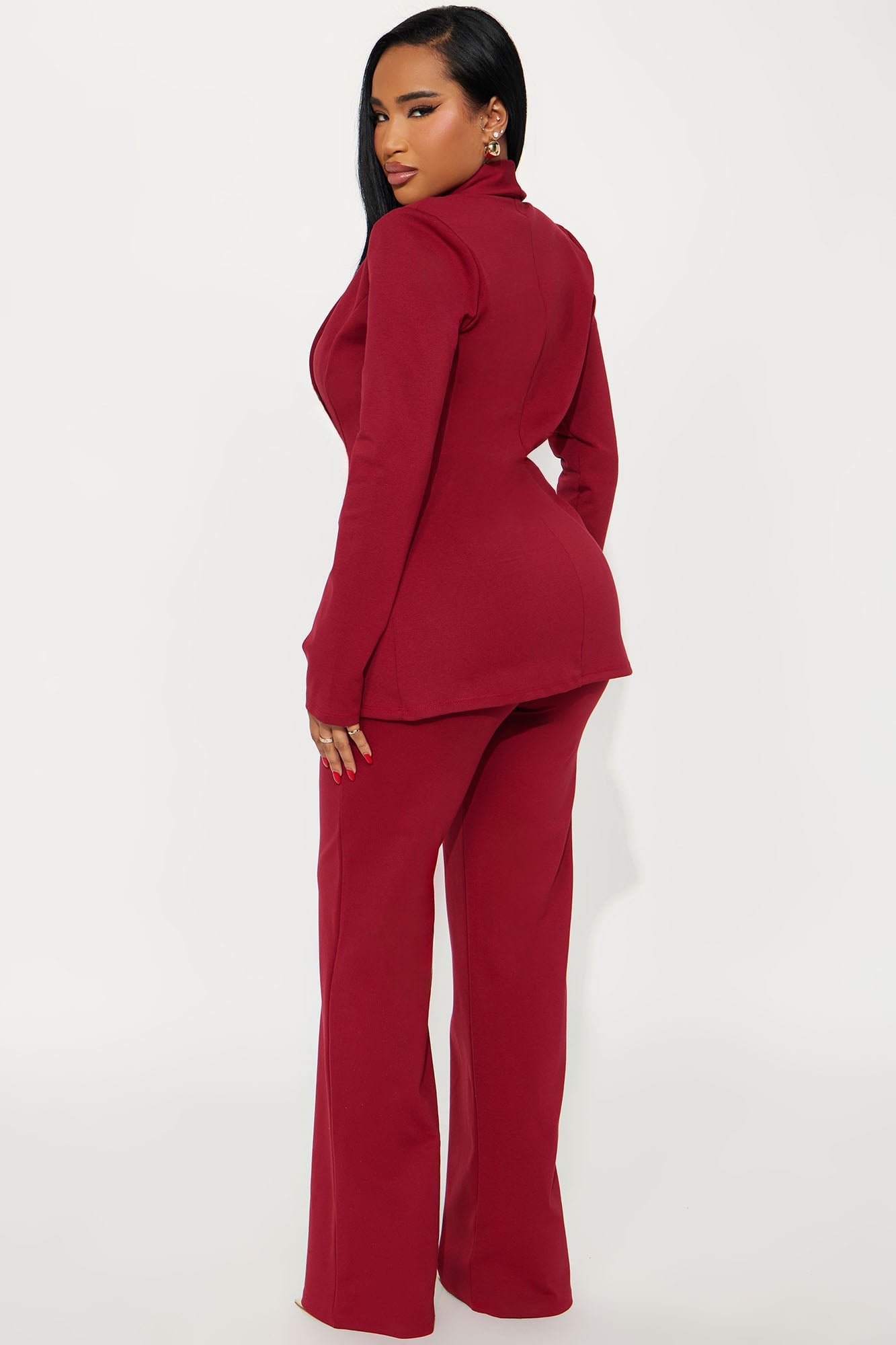 Mindy Blazer Pant Set - Red image 6