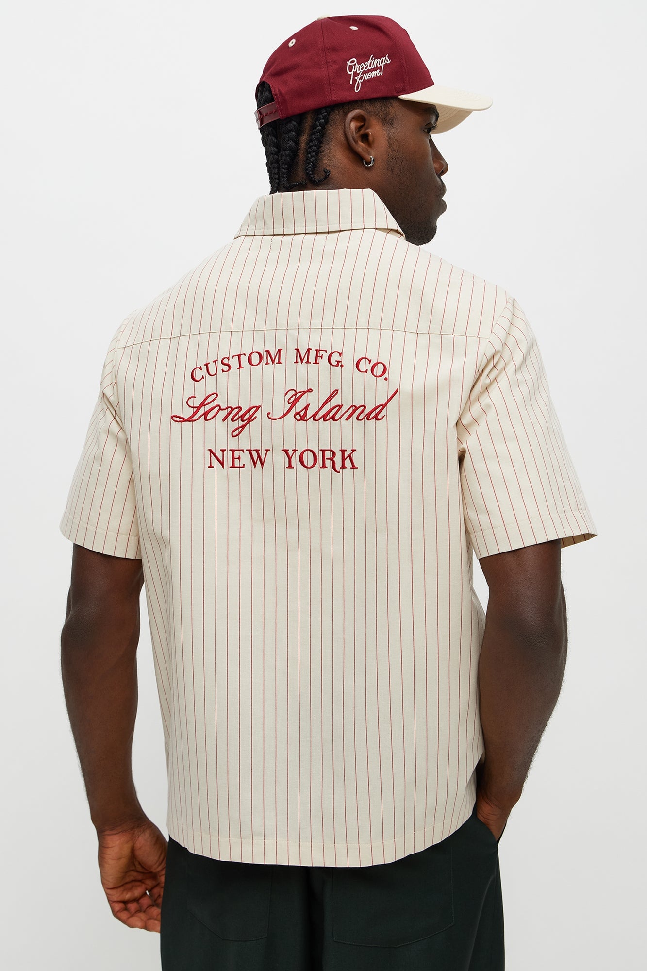 Long Island Mechanic Button Up Shirt - Natural image 7