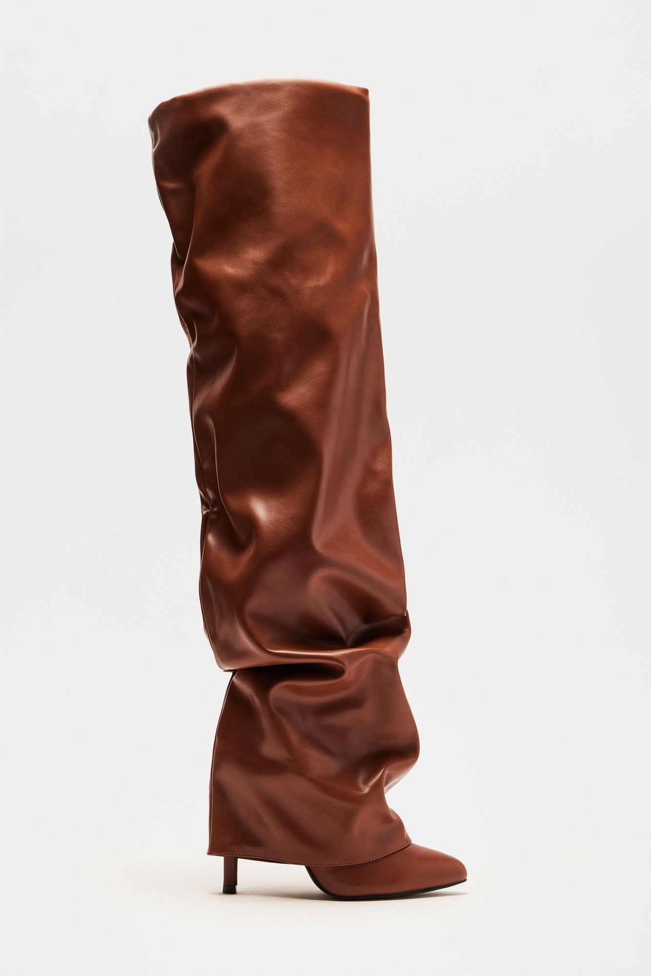 Elba Overlay Boots - Brown image 1