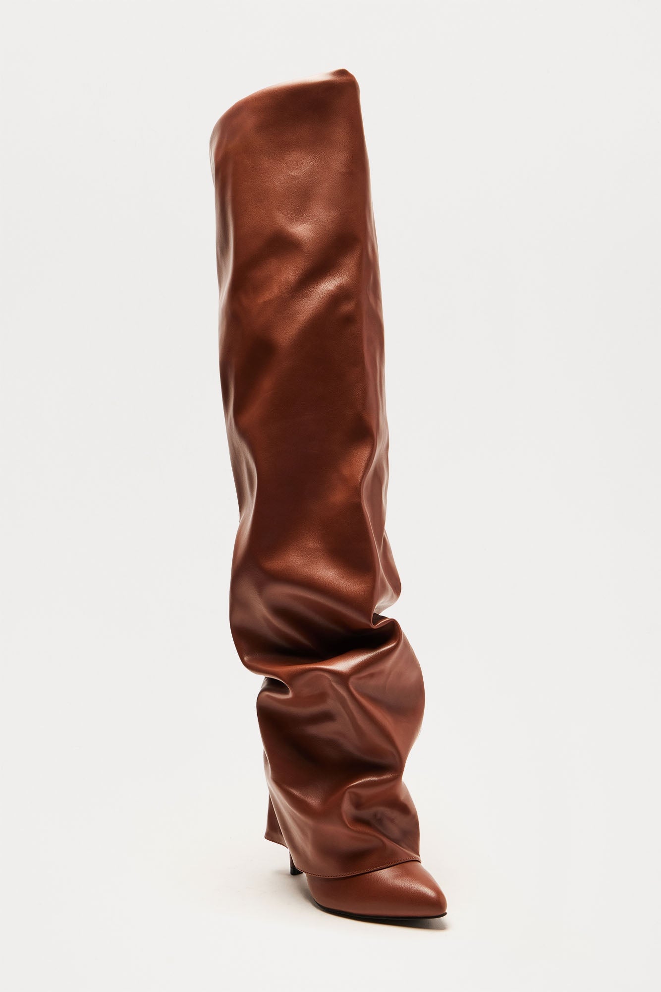 Elba Overlay Boots - Brown image 3
