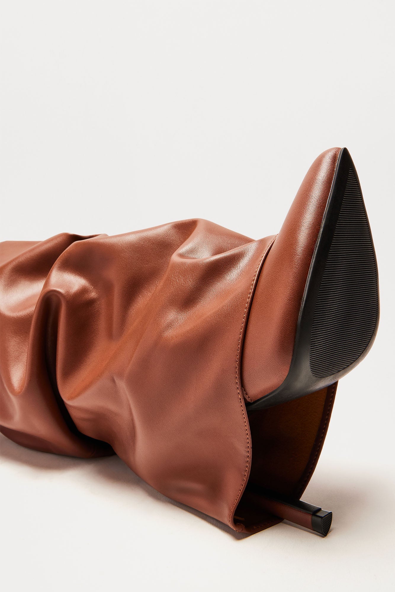 Elba Overlay Boots - Brown image 4