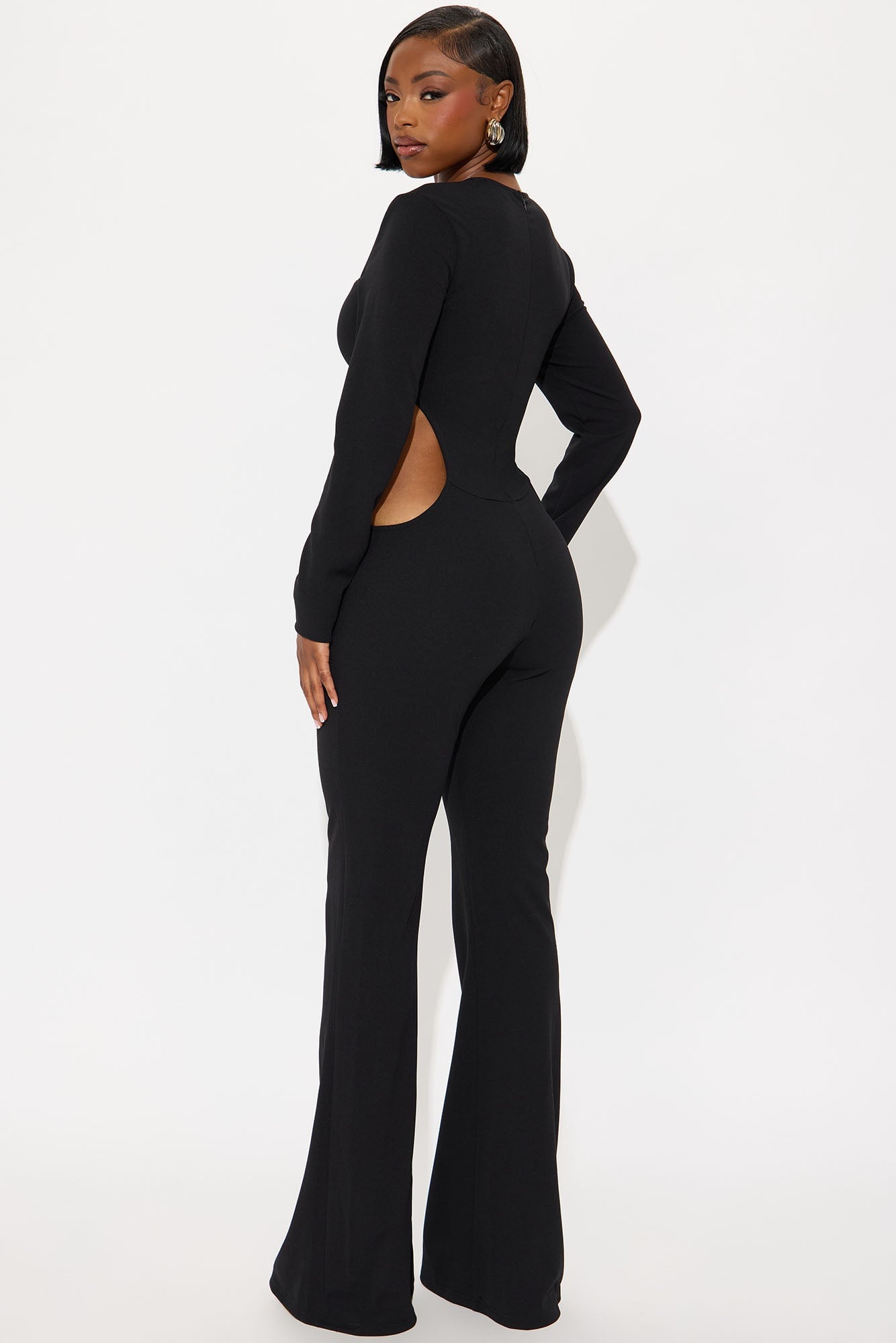 Best Connections Flare Leg Jumpsuit - Black image 3