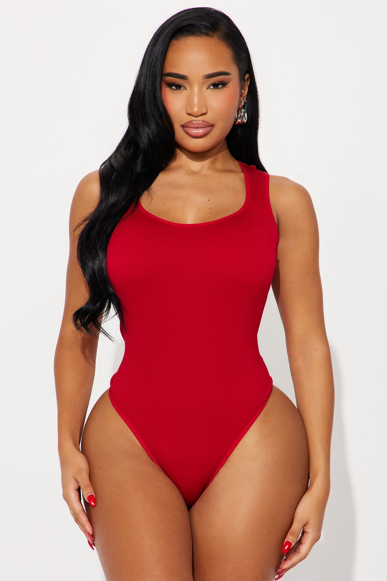 Cindy Seamless Bodysuit - DarkRed image 5