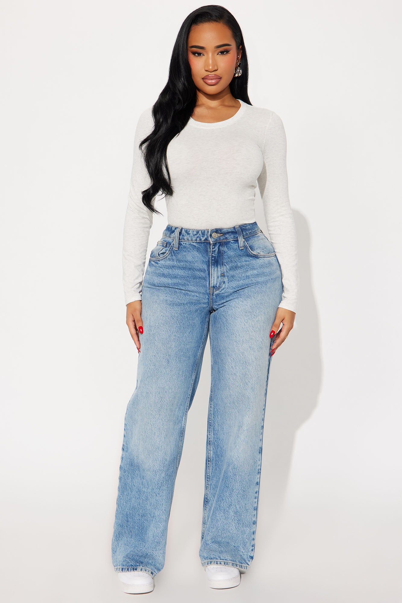 Sabrina Long Sleeve Tee - Light Grey image 2