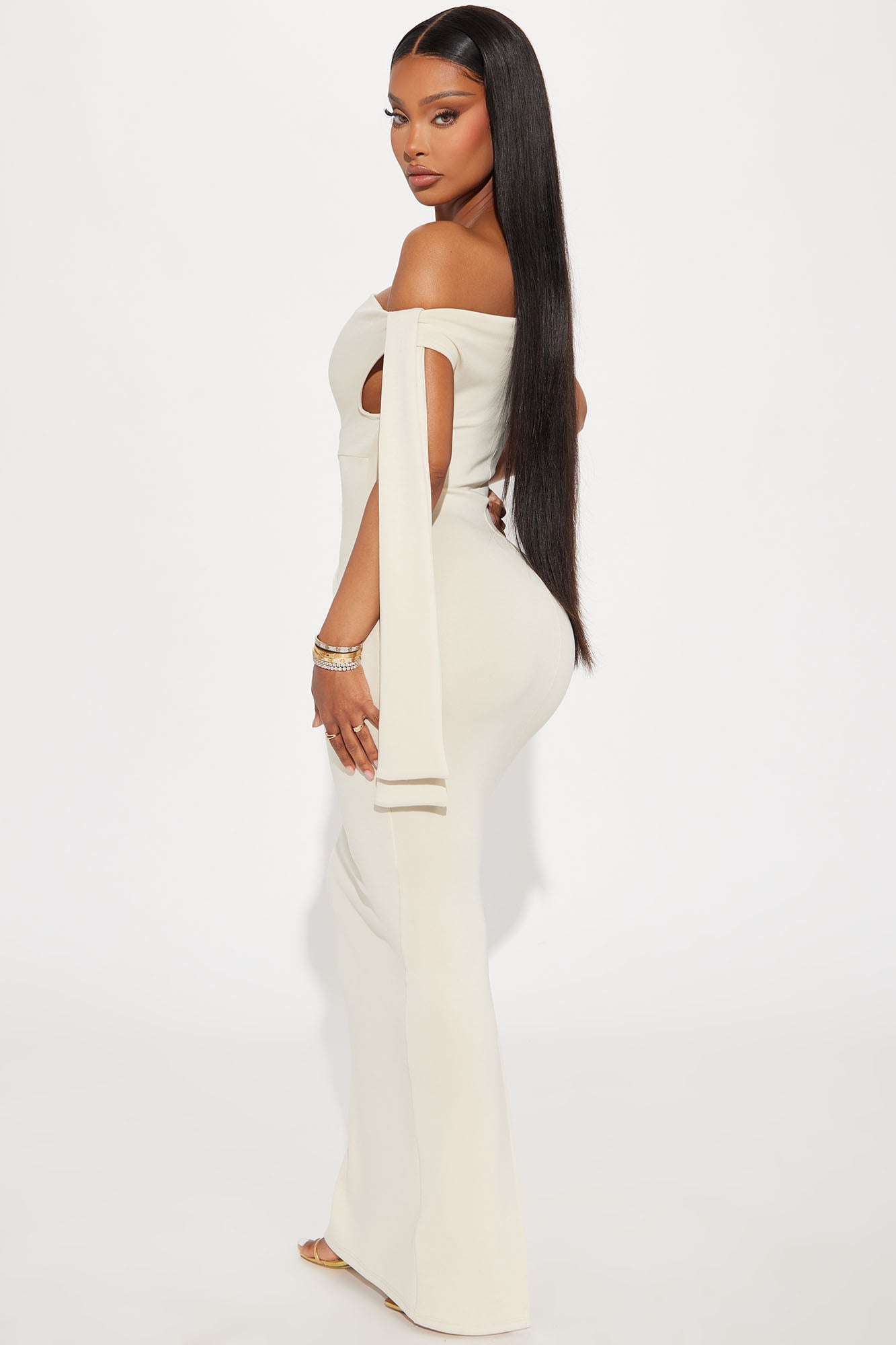 Paris Knotted Maxi Dress - Stone image 6