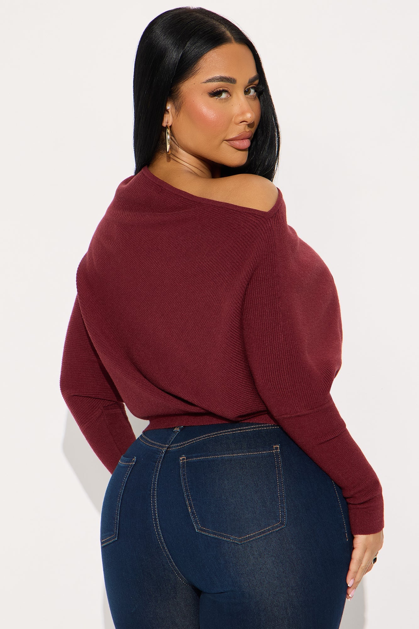 Karly Sweater - Wine image 6