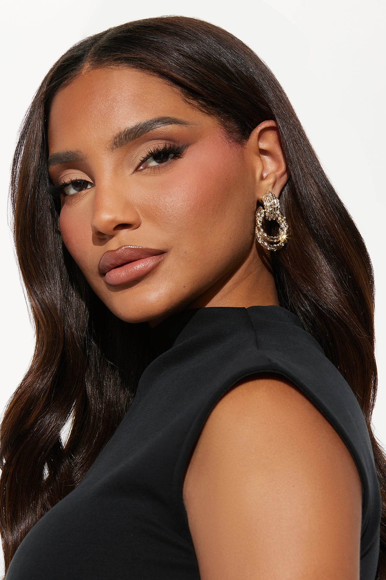 Live Your Best Life Earrings - Gold image 2