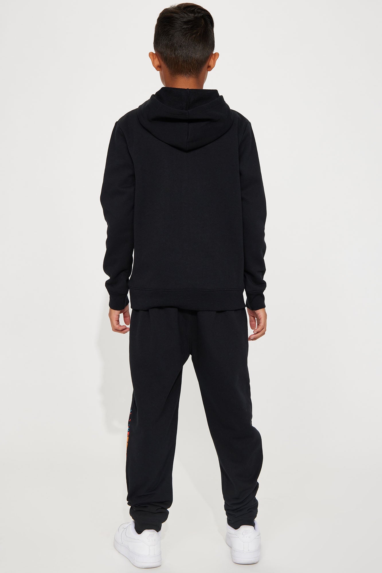 Mini Bart Basketball Fleece Jogger Set - Black image 5