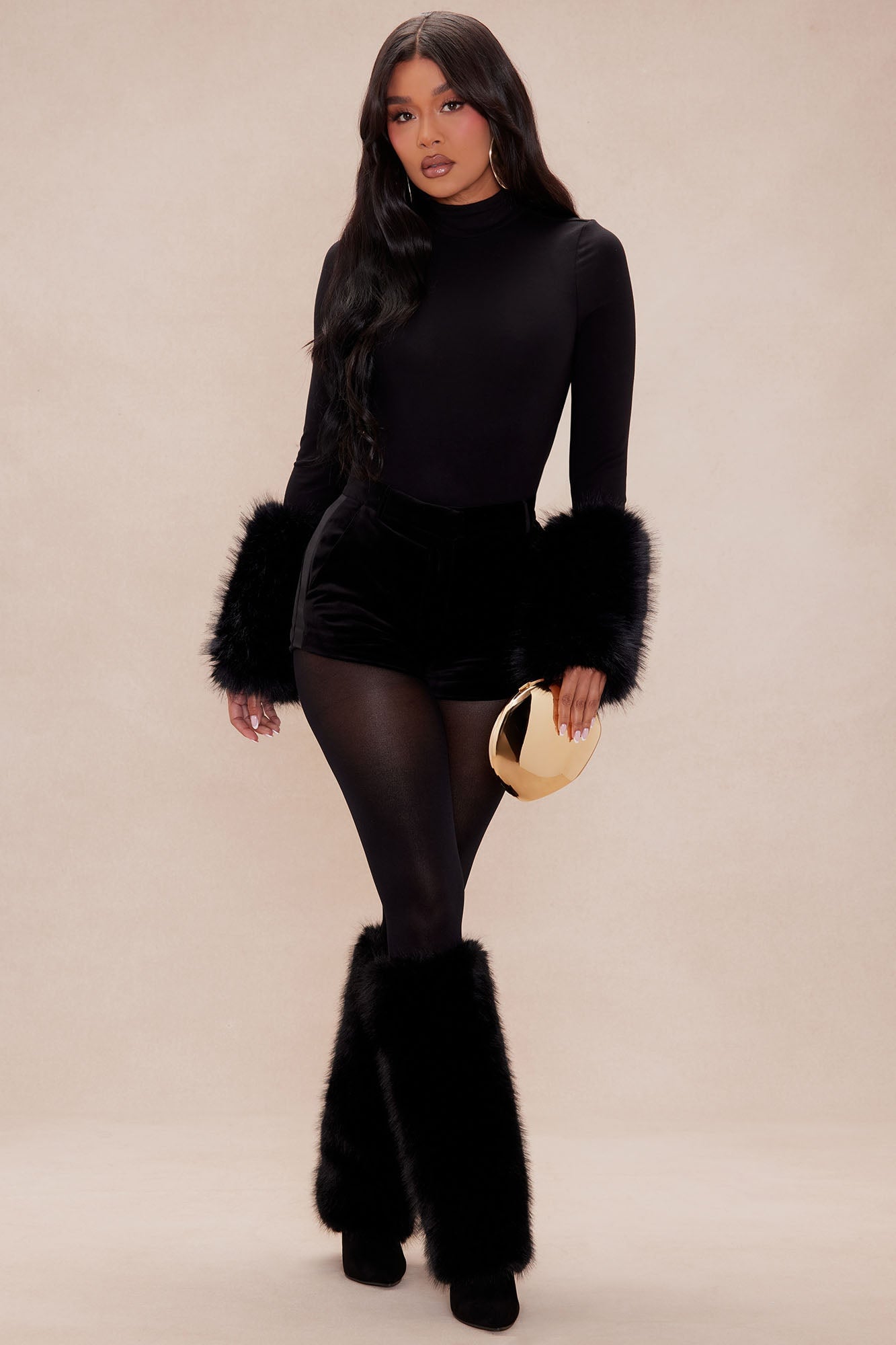 Moscow Fur Bodysuit - Black image 7
