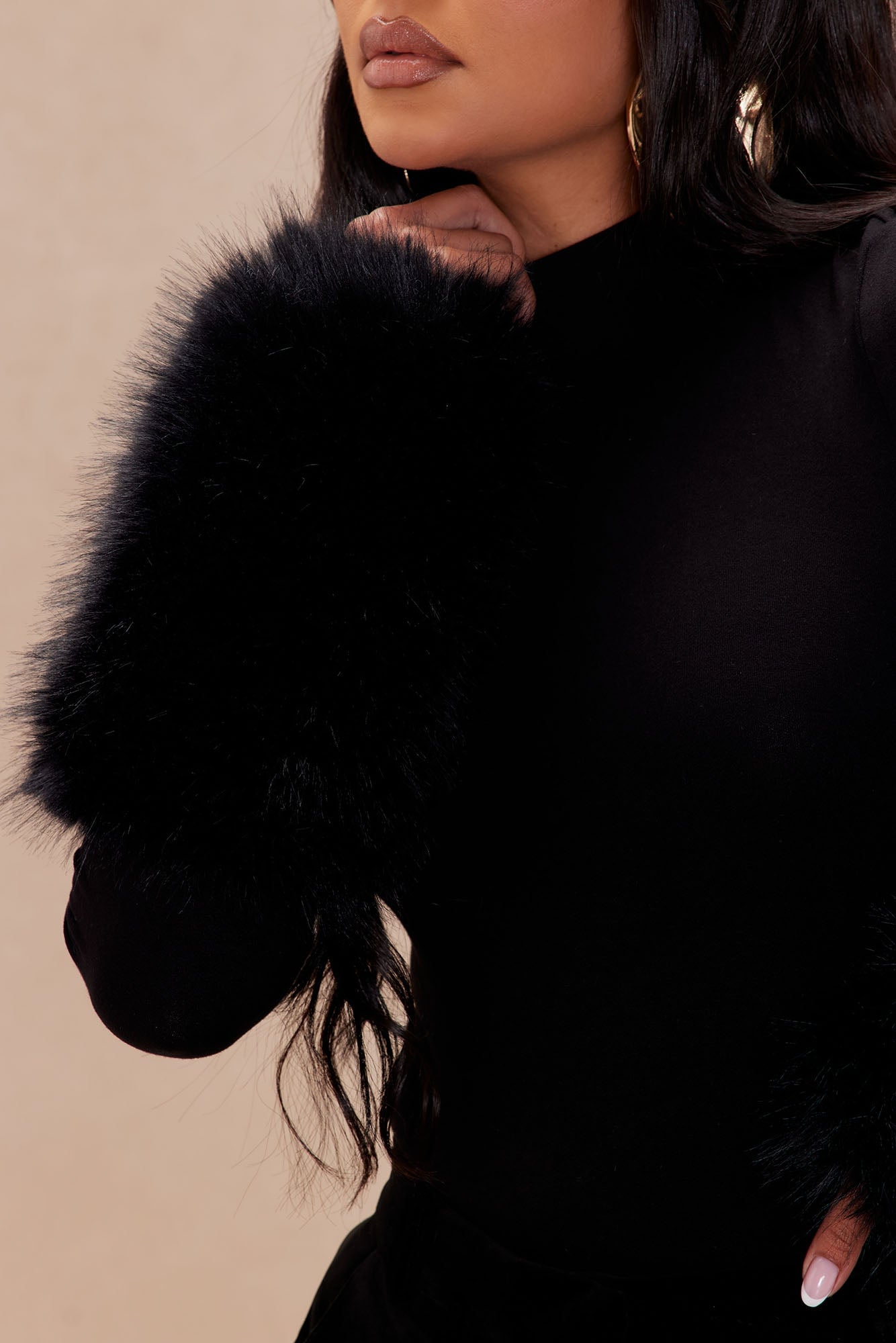 Moscow Fur Bodysuit - Black image 9