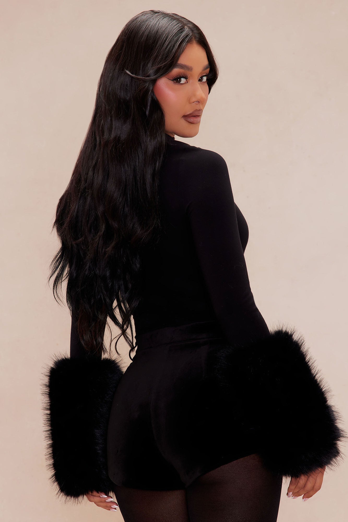Moscow Fur Bodysuit - Black image 10