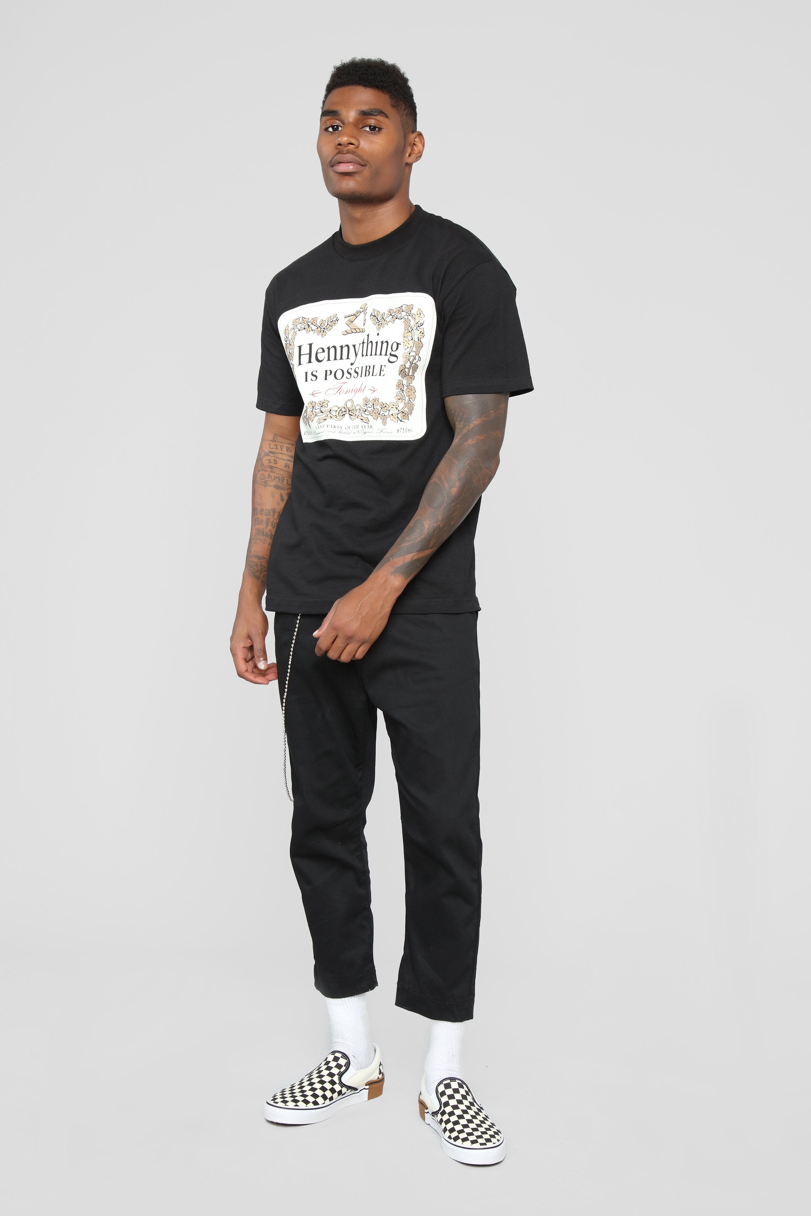 Hennything Is Possible Short Sleeve Crew Tee - Black image 8