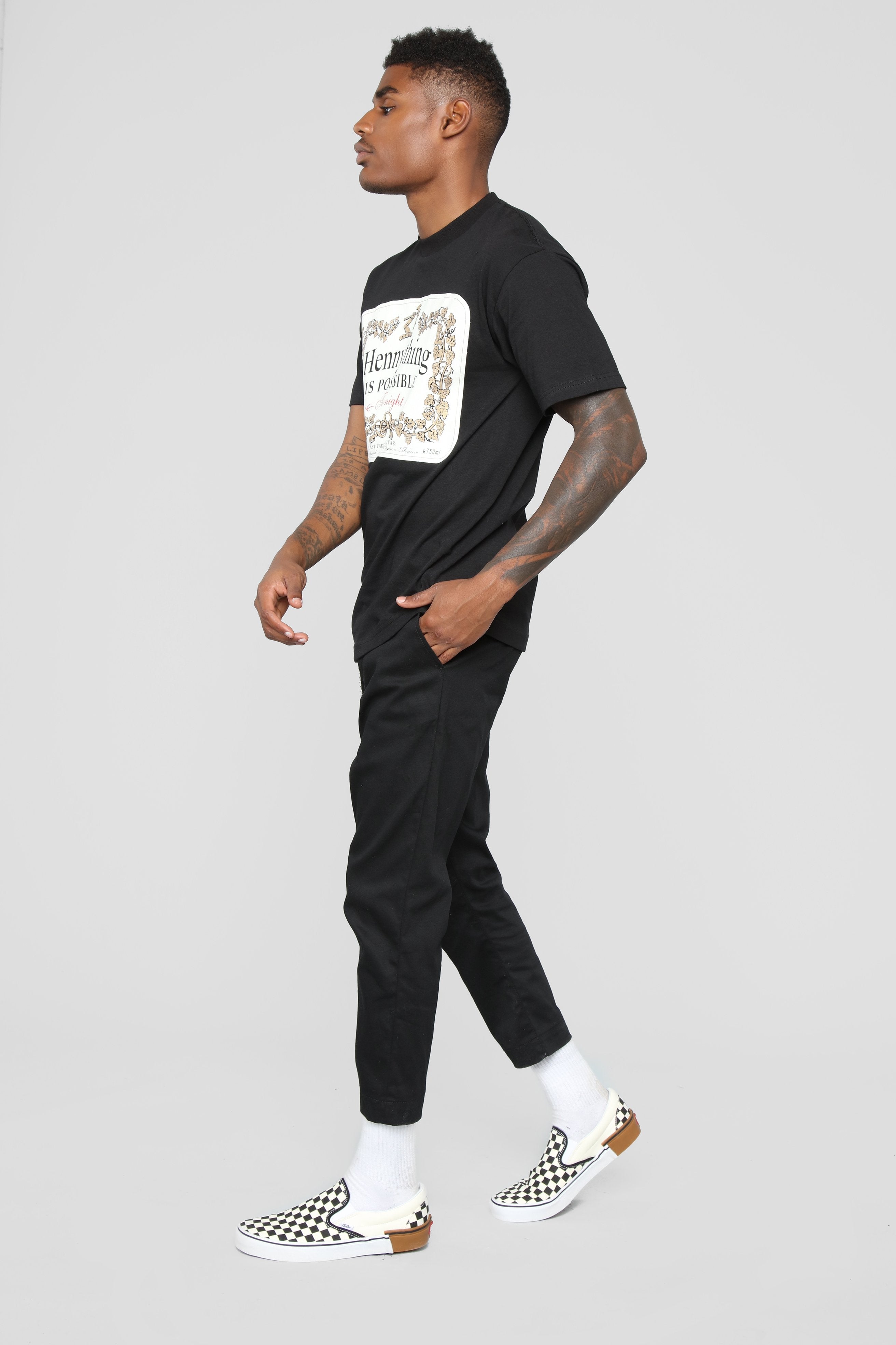 Hennything Is Possible Short Sleeve Crew Tee - Black image 11