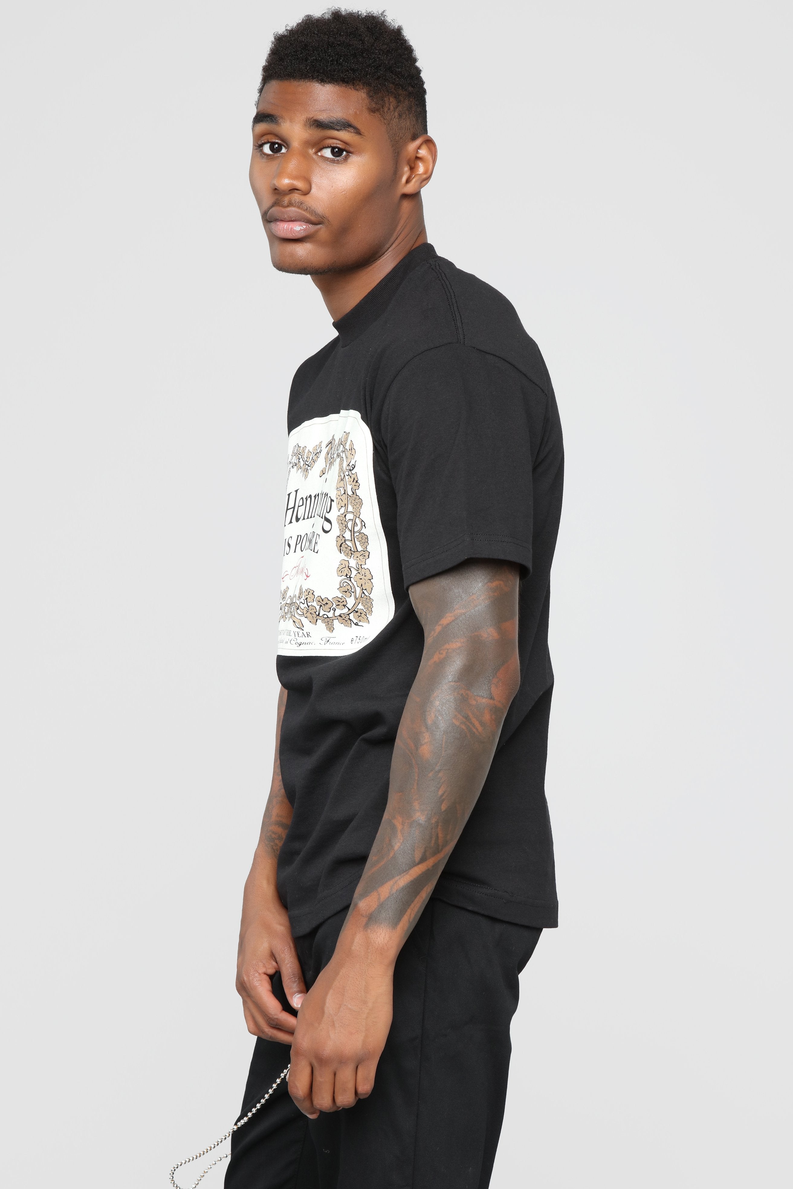 Hennything Is Possible Short Sleeve Crew Tee - Black image 10