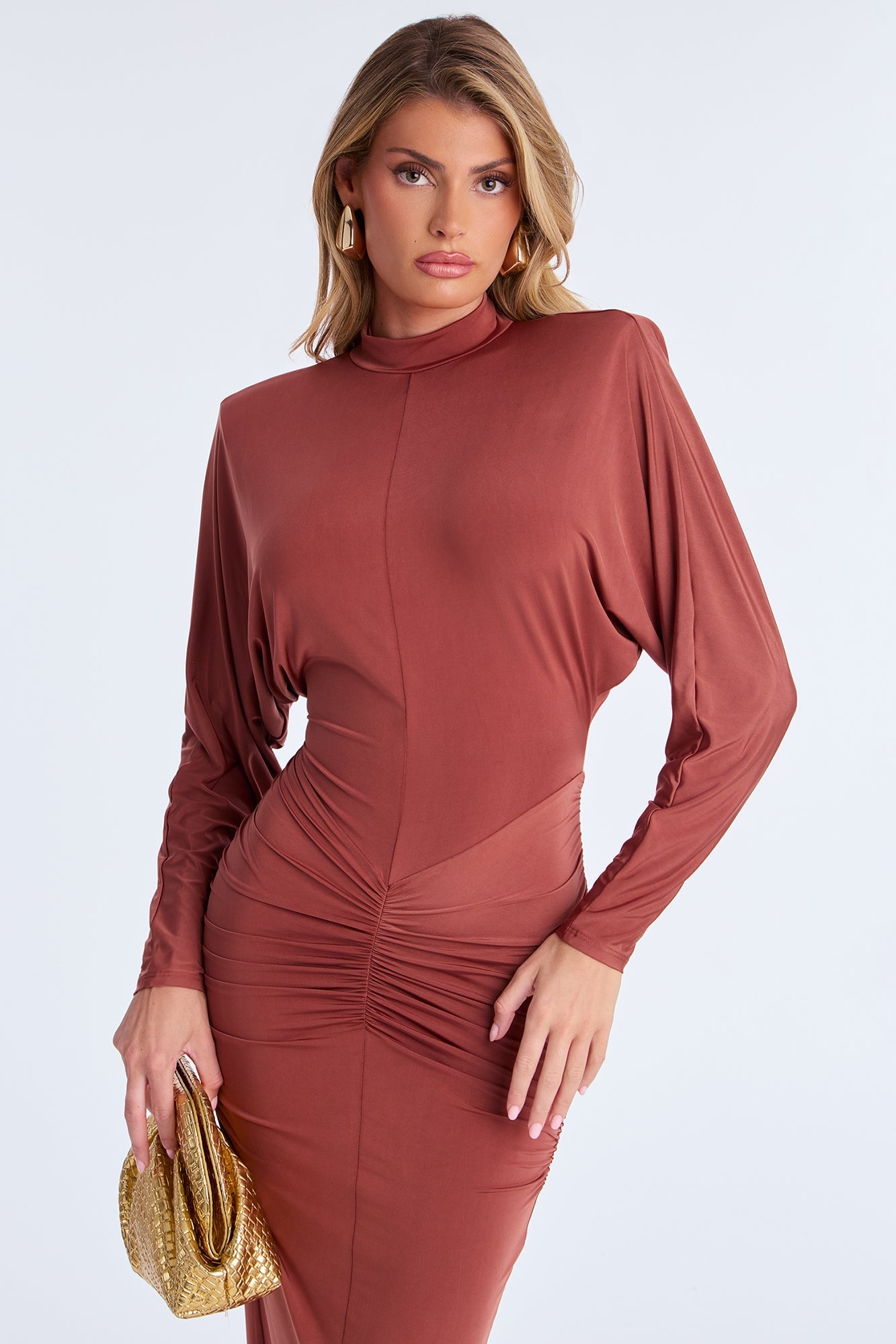 Illegal Love Backless Maxi Dress - Rust image 5