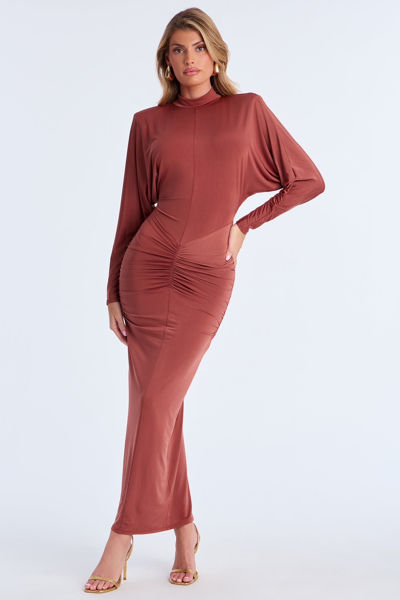 Illegal Love Backless Maxi Dress - Rust image 4