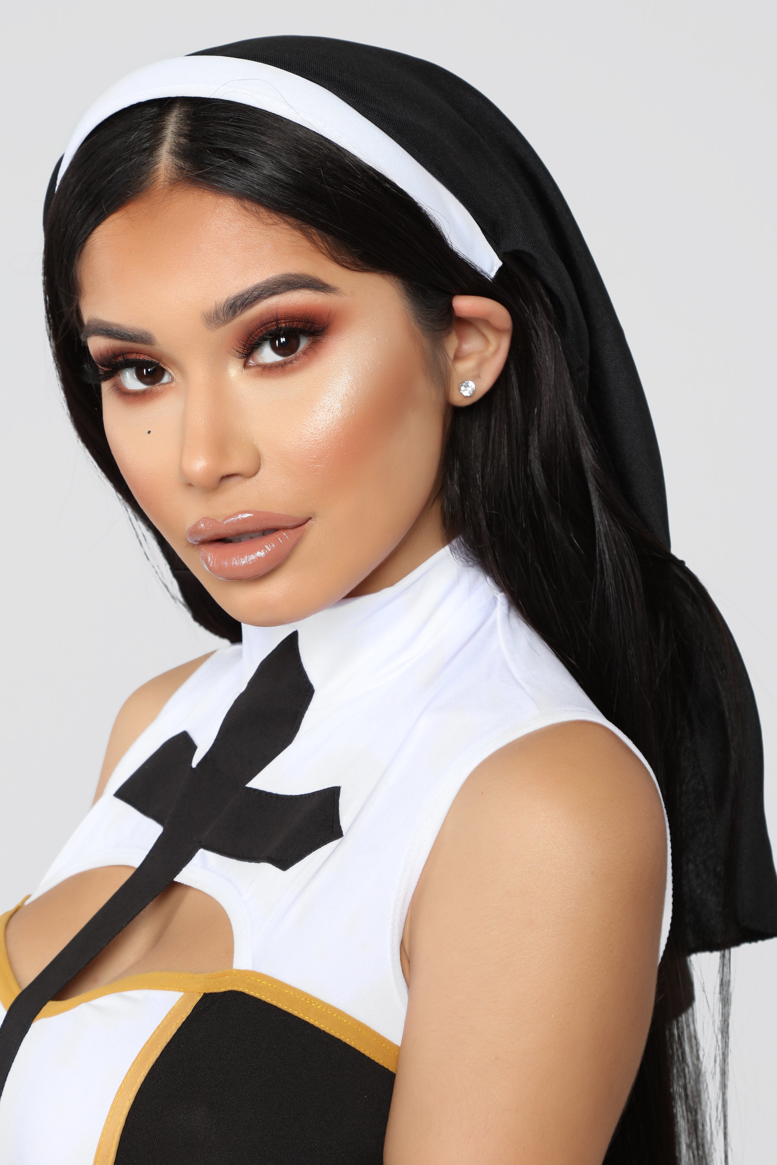 Bad Habits Nun 4 Piece Costume Set - Black/Combo image 7