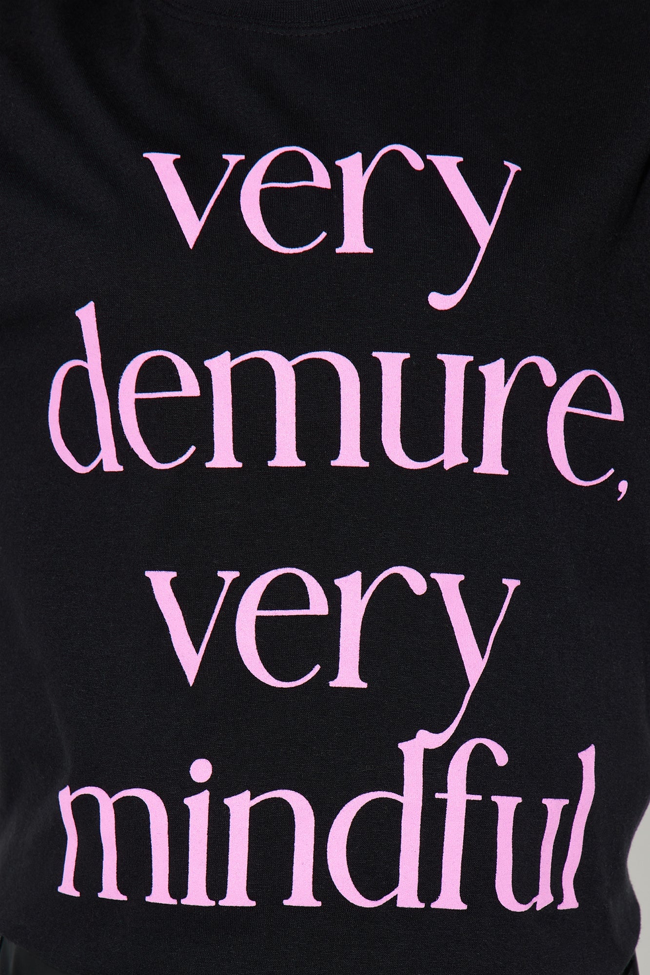 Mini Very Demure Very Mindful Tee - Black image 3