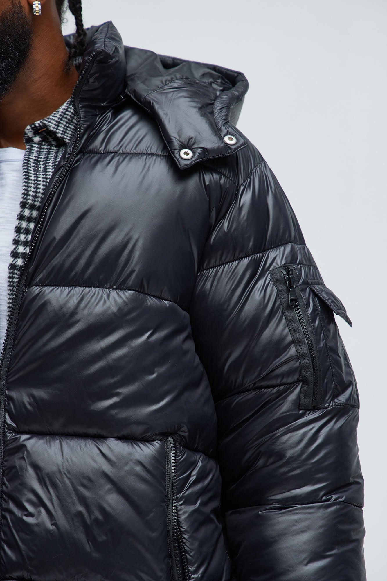 Nixer Puffer Jacket - Black image 6