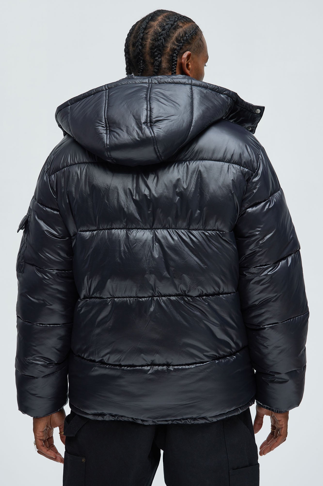 Nixer Puffer Jacket - Black image 7