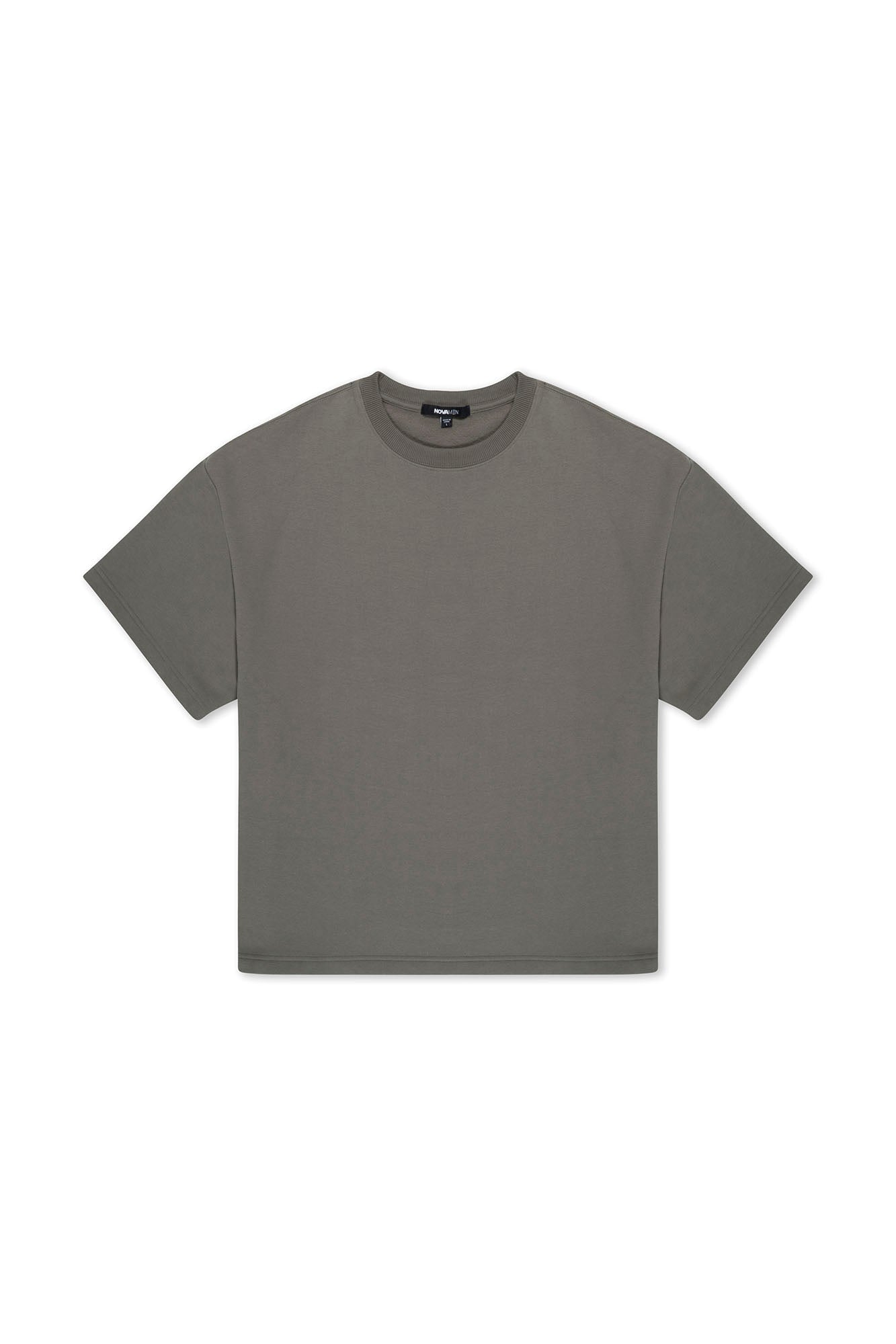 410 Oversized Fleece Tee - Moss Grey image 5