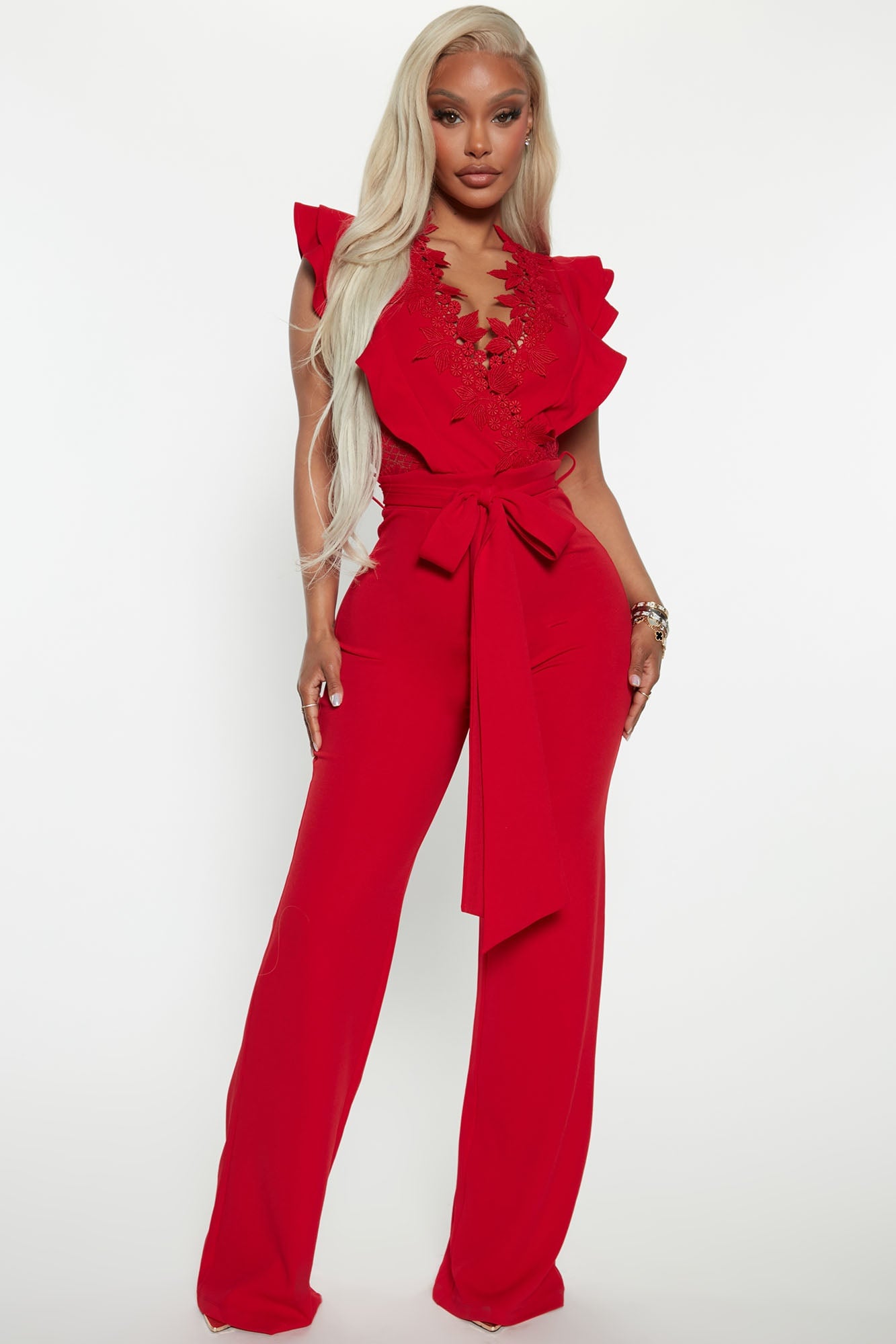 Extraordinary Elegance Jumpsuit - Red image 4