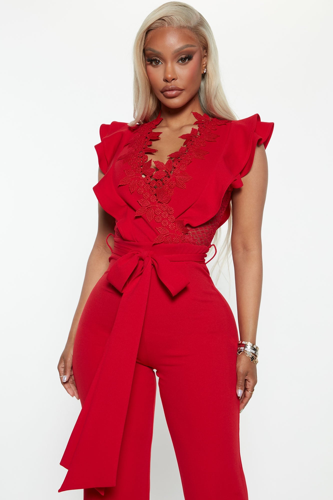 Extraordinary Elegance Jumpsuit - Red image 5