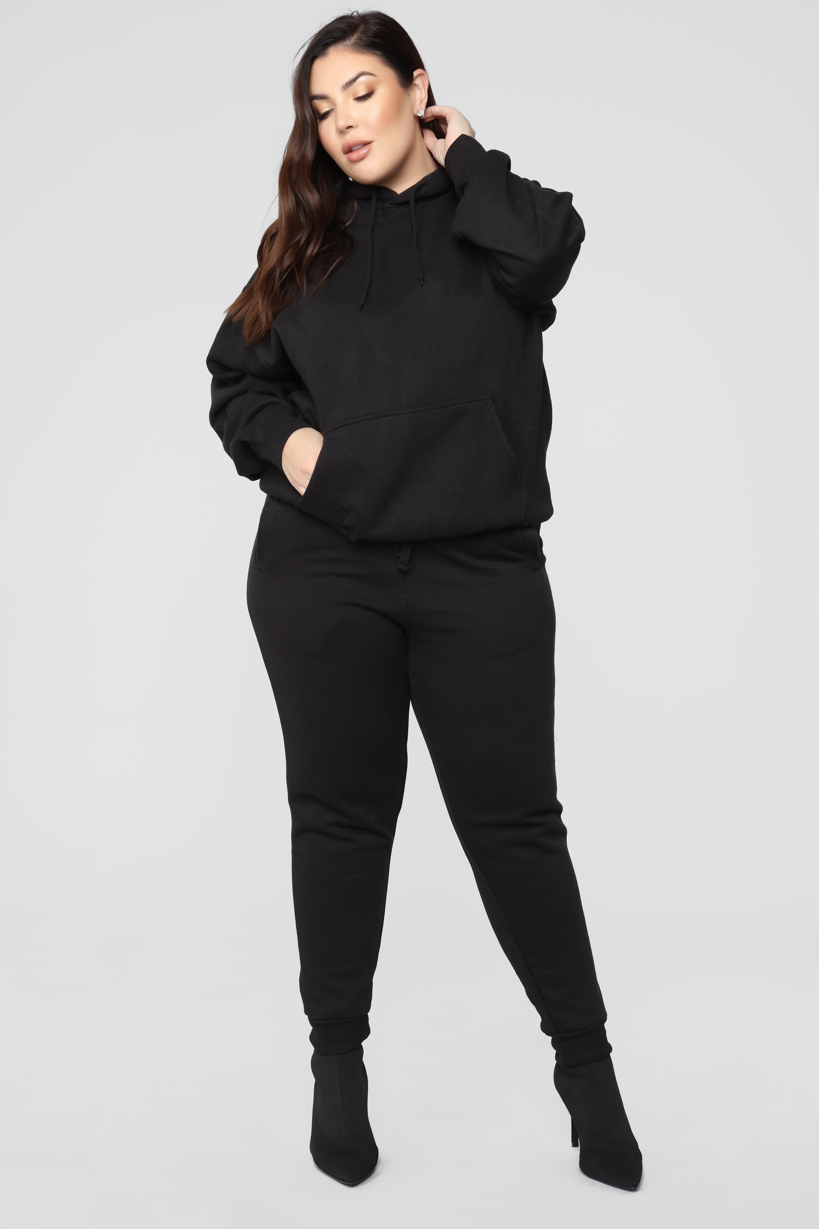 Stole Your Boyfriend's Oversized Hoodie - Black image 10