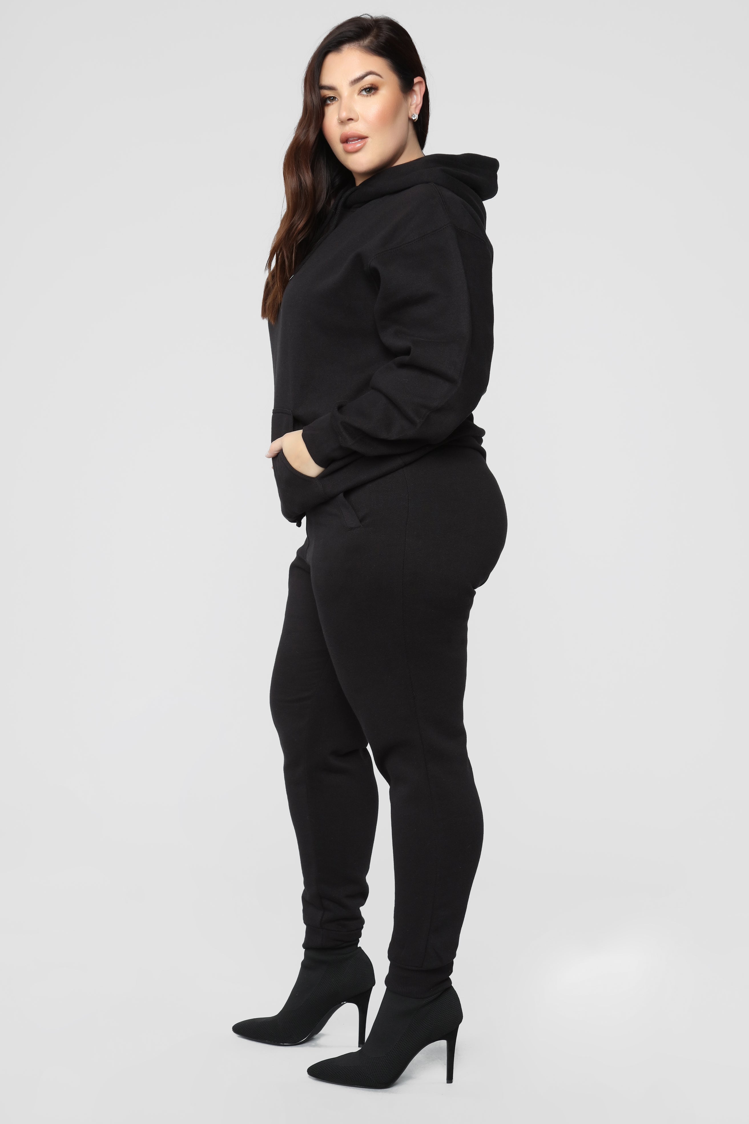 Stole Your Boyfriend's Oversized Hoodie - Black image 12