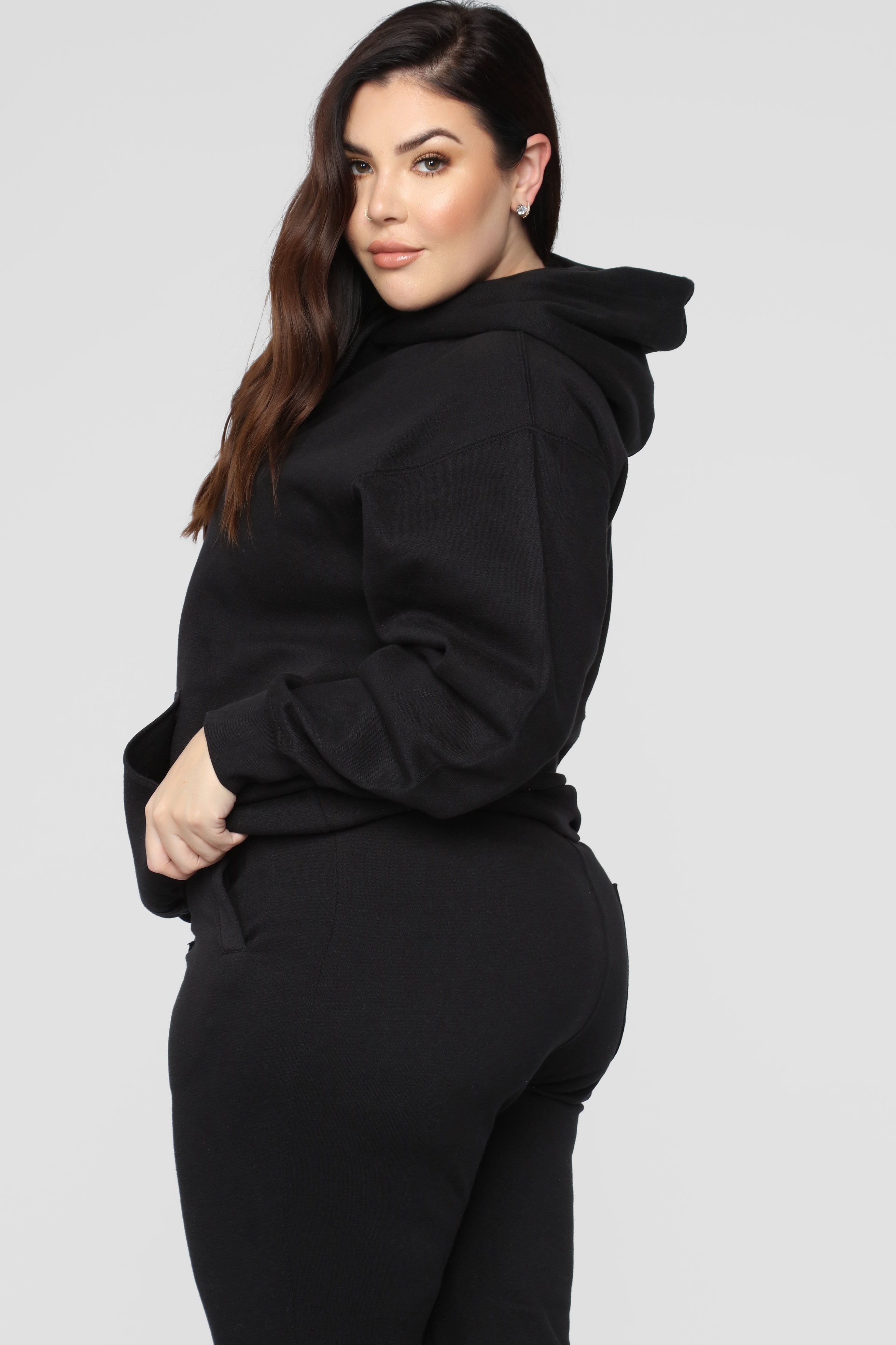 Stole Your Boyfriend's Oversized Hoodie - Black image 11