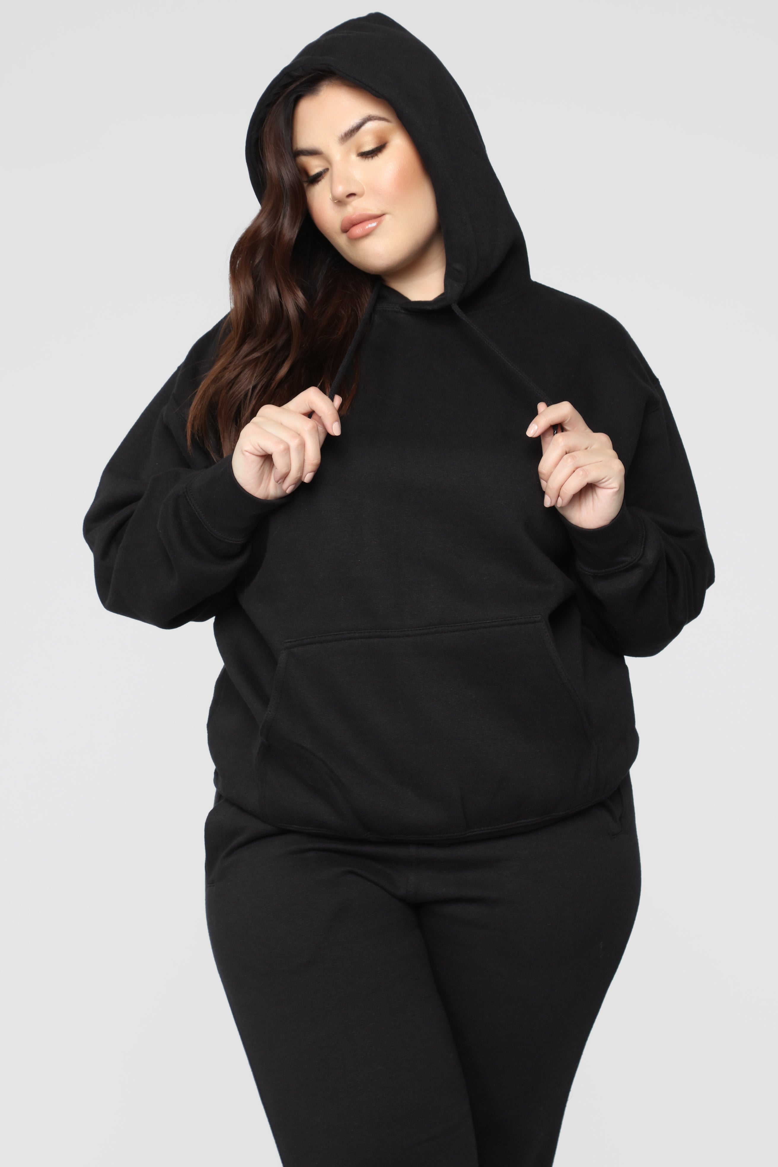 Stole Your Boyfriend's Oversized Hoodie - Black image 9