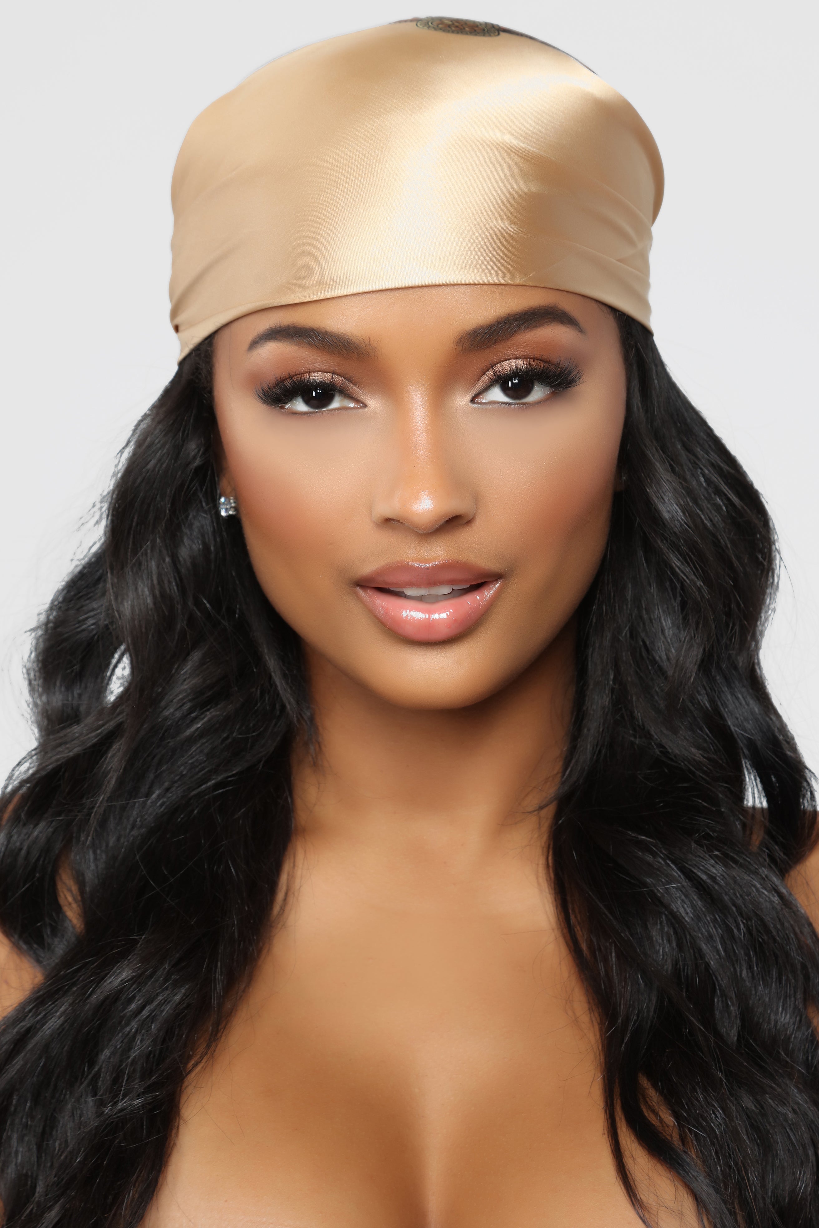 Hairs A Mess Head Scarf - Beige image 6