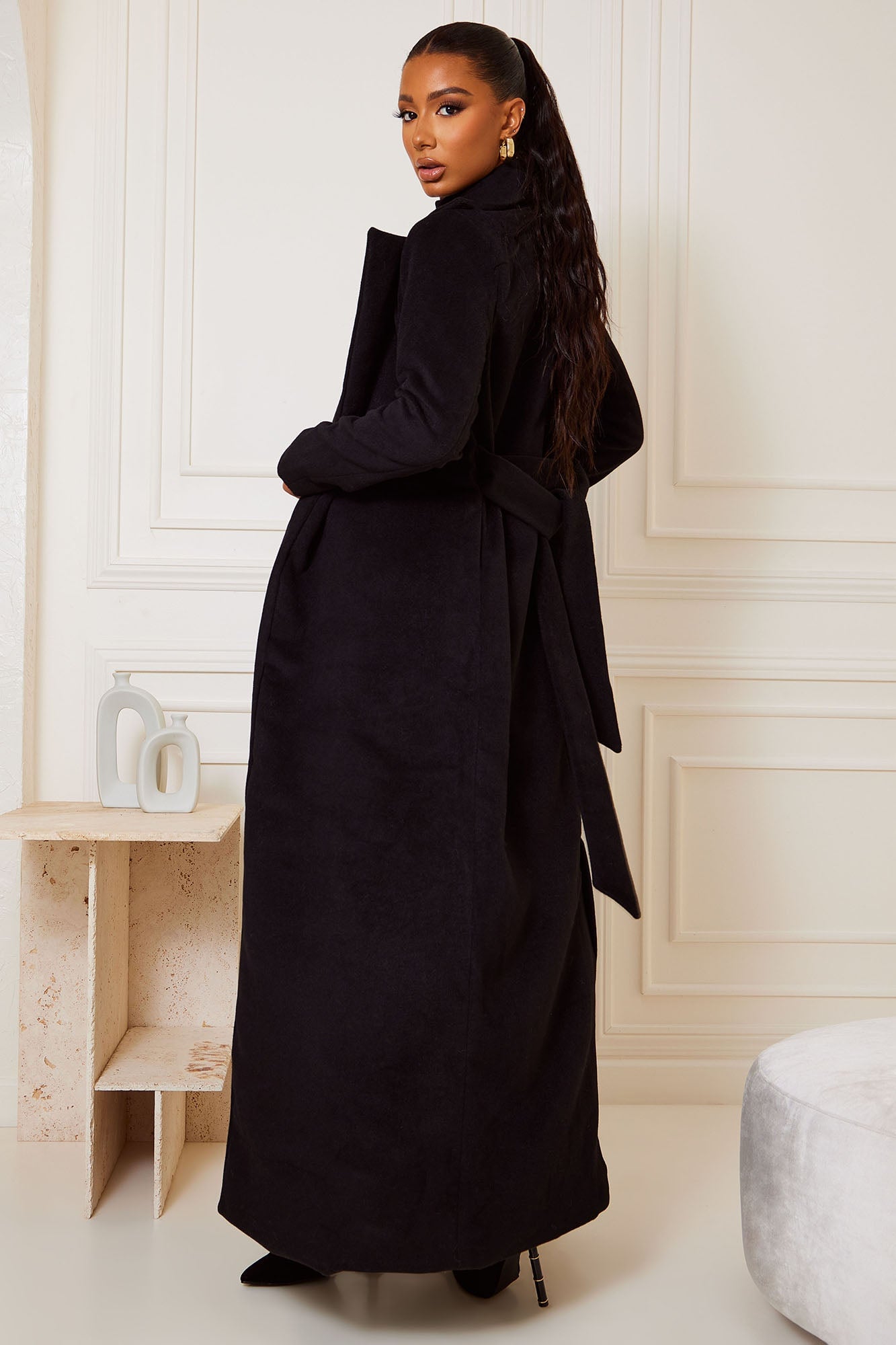 Soho Chic Coat - Black image 8