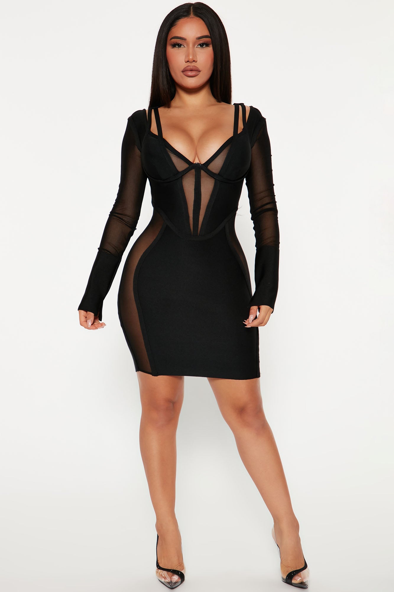 Tequila Nights Bandage Mini Dress - Black image 5