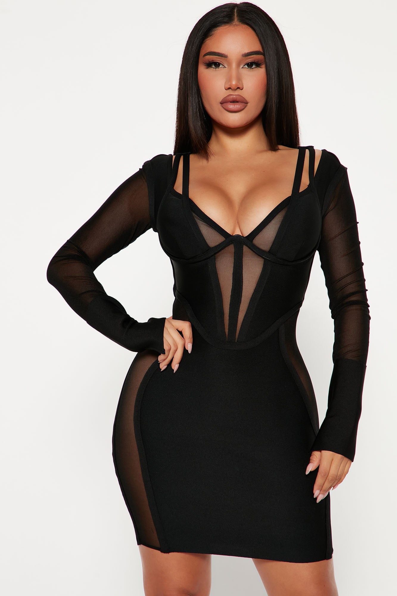 Tequila Nights Bandage Mini Dress - Black image 4
