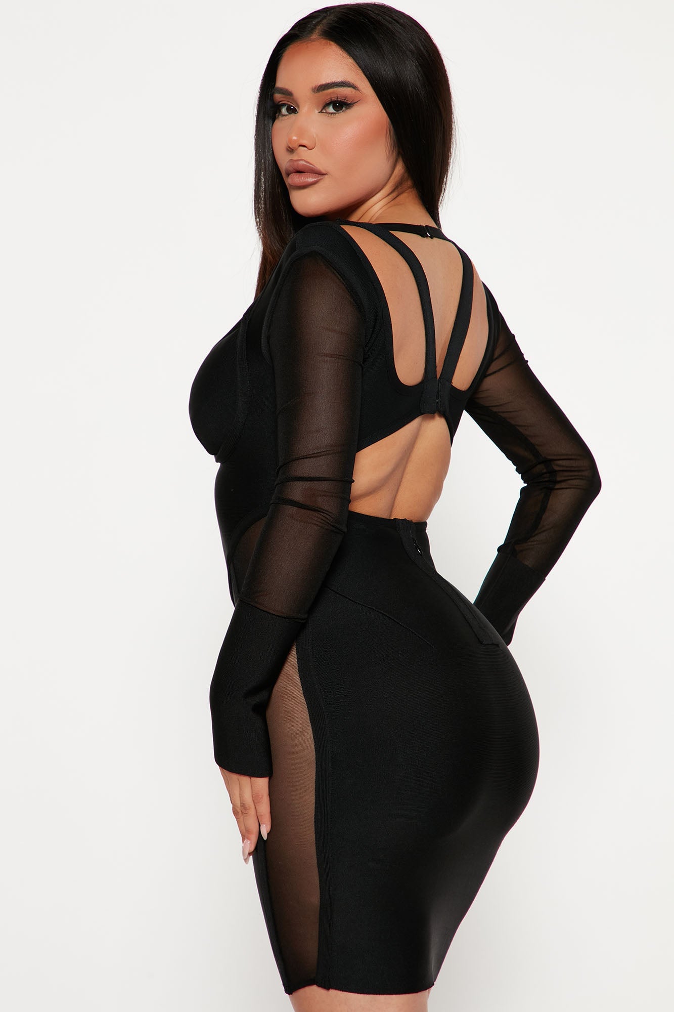 Tequila Nights Bandage Mini Dress - Black image 7