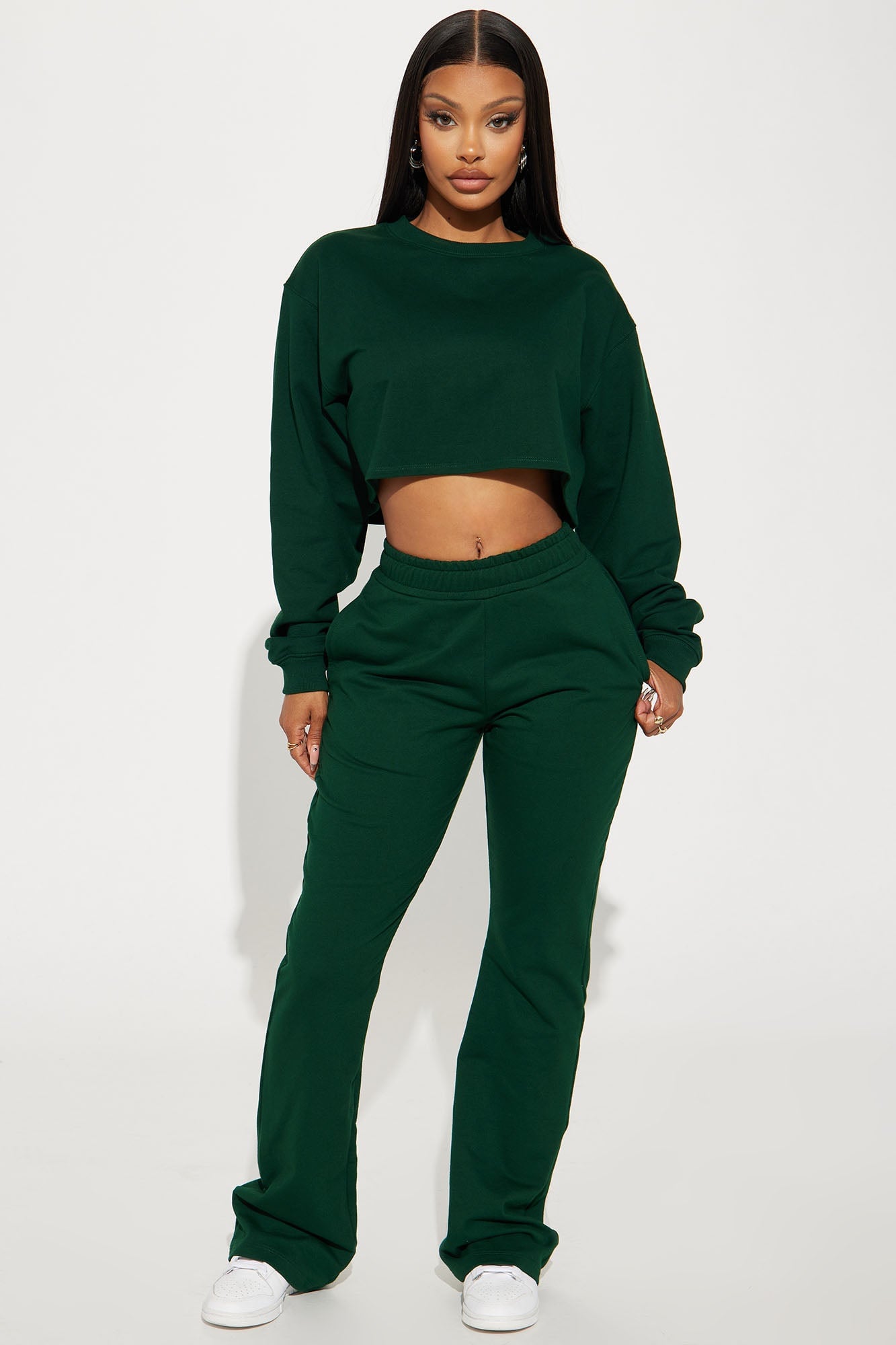 Flight Time Lounge Sweatshirt Crewneck - Green image 5