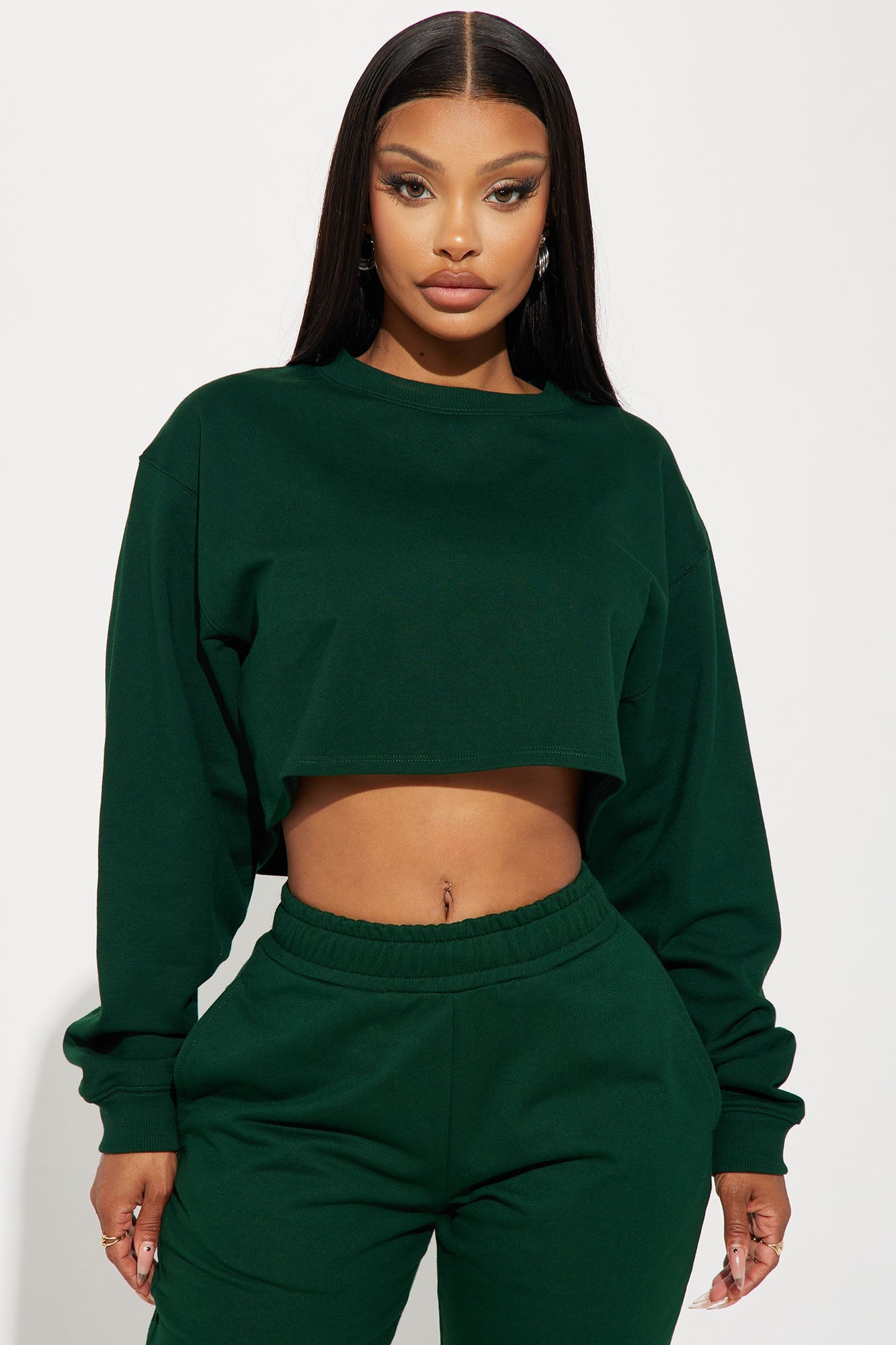Flight Time Lounge Sweatshirt Crewneck - Green image 4