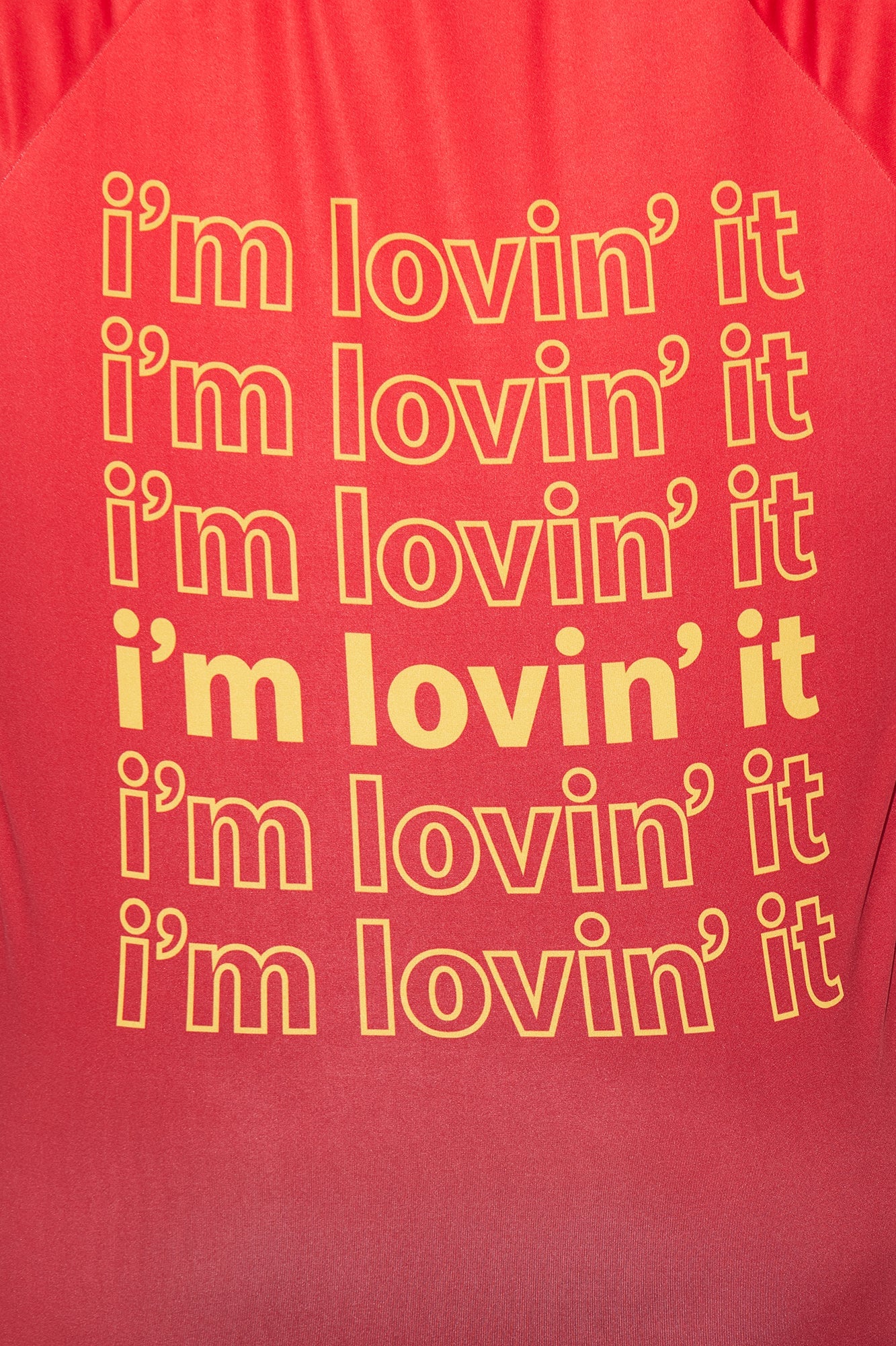 McDonald's I'm Lovin' It Ombre Jersey - Red image 9