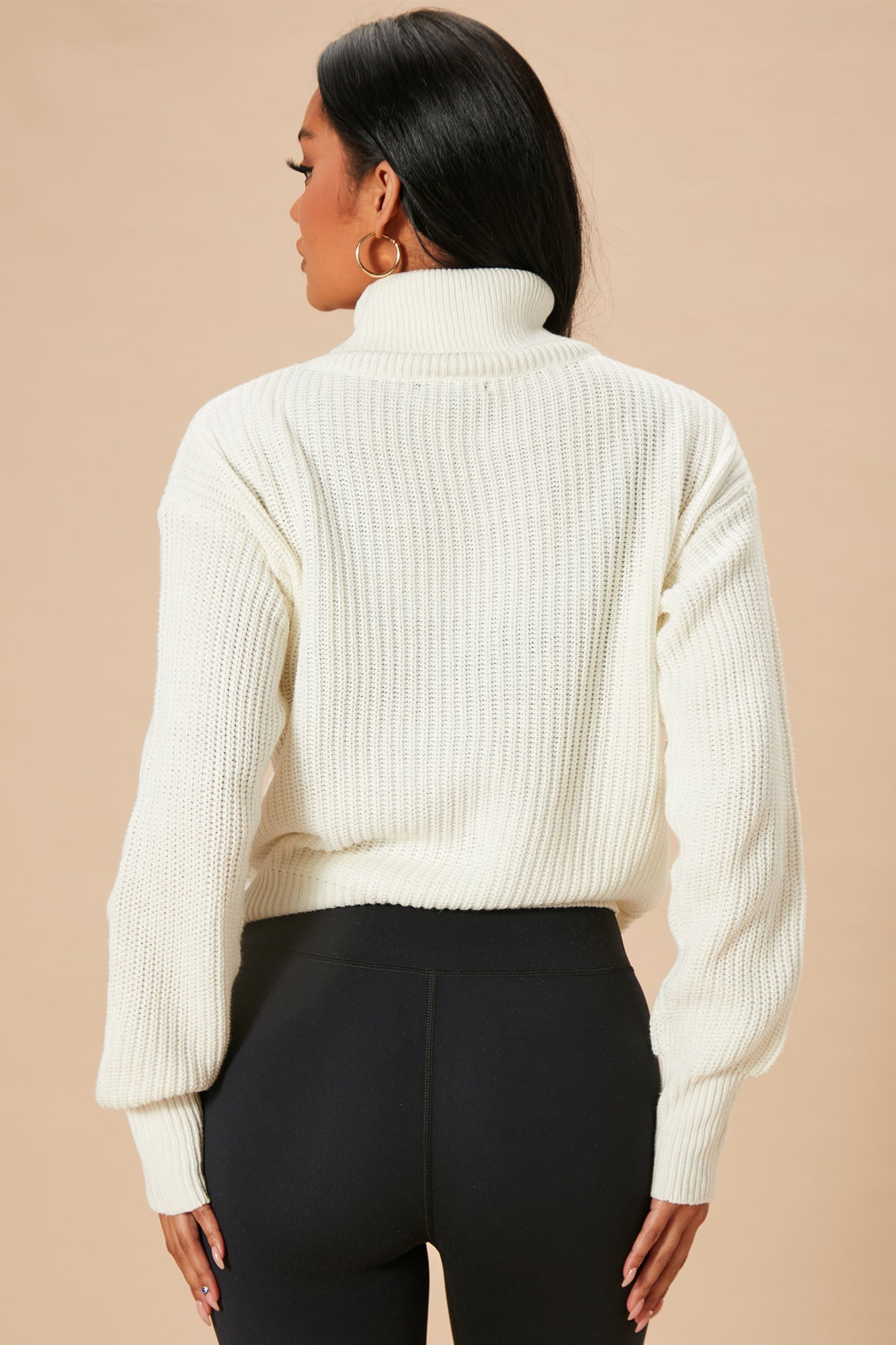 Roll With The Flow Turtleneck Sweater - Ivory image 6