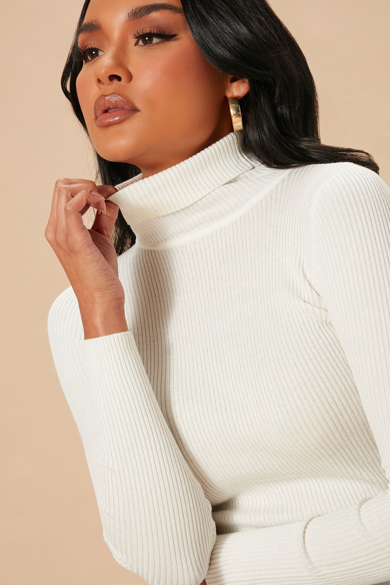 Tara Turtle Neck Sweater - Ivory image 5