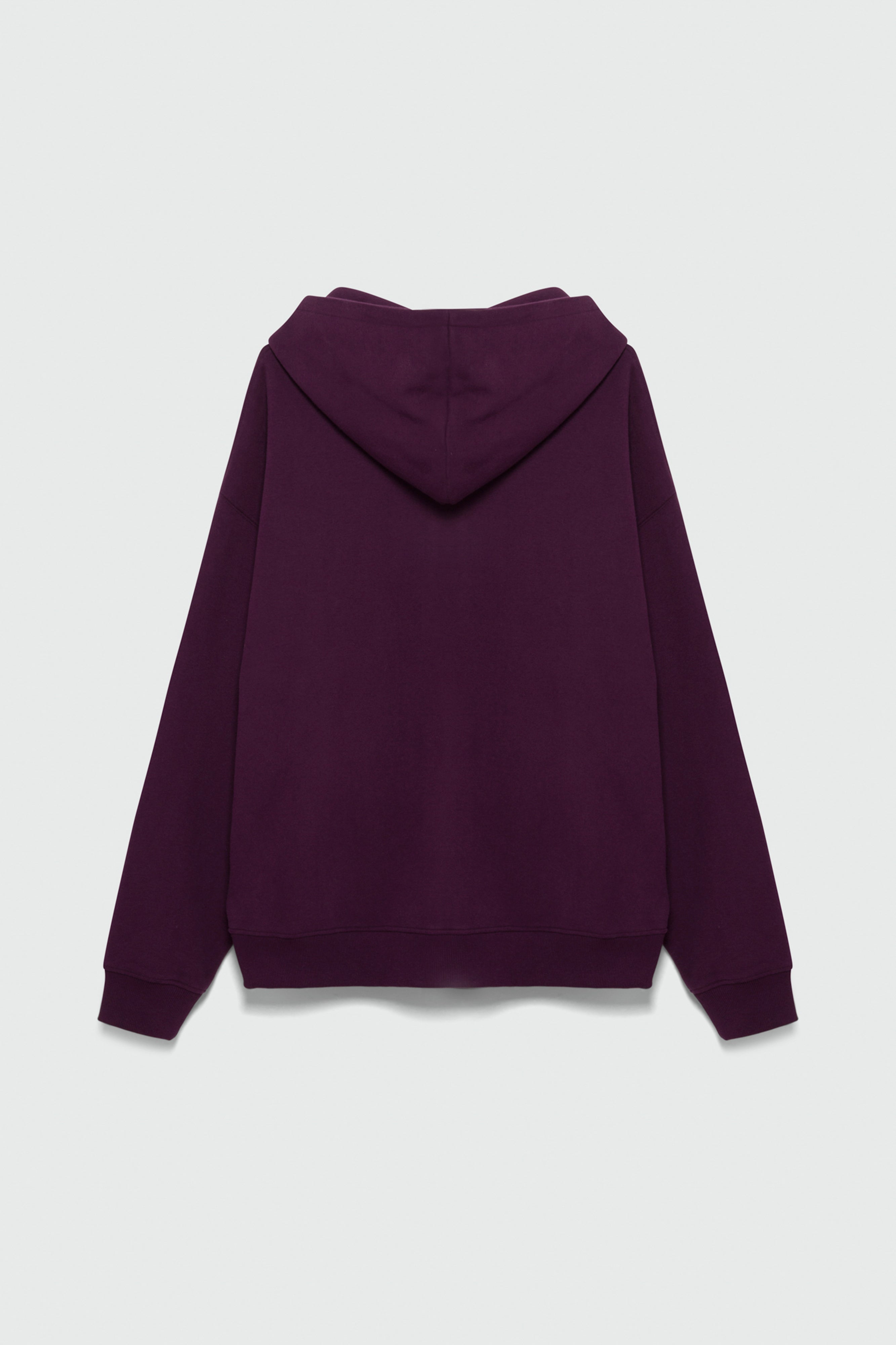 410 Oversized Zip Hoodie - Plum image 5