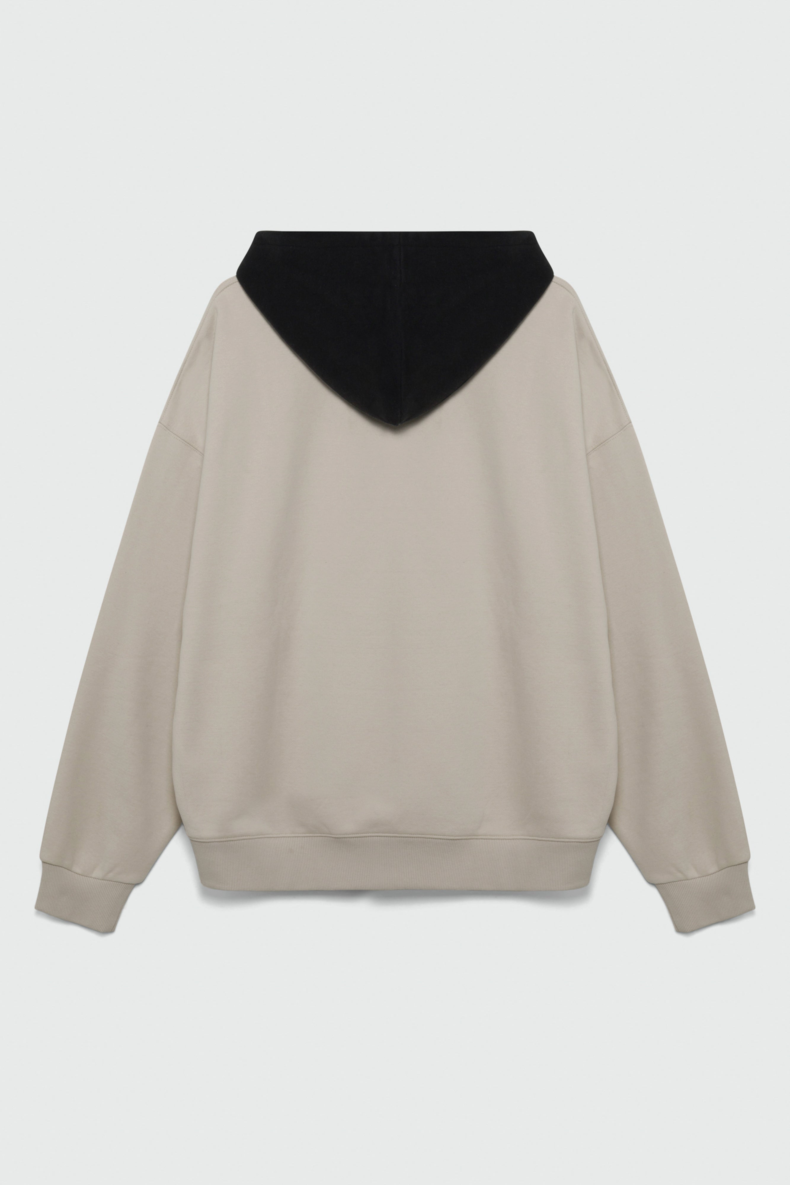 410 Oversized Colorblock Hoodie - Sand image 5
