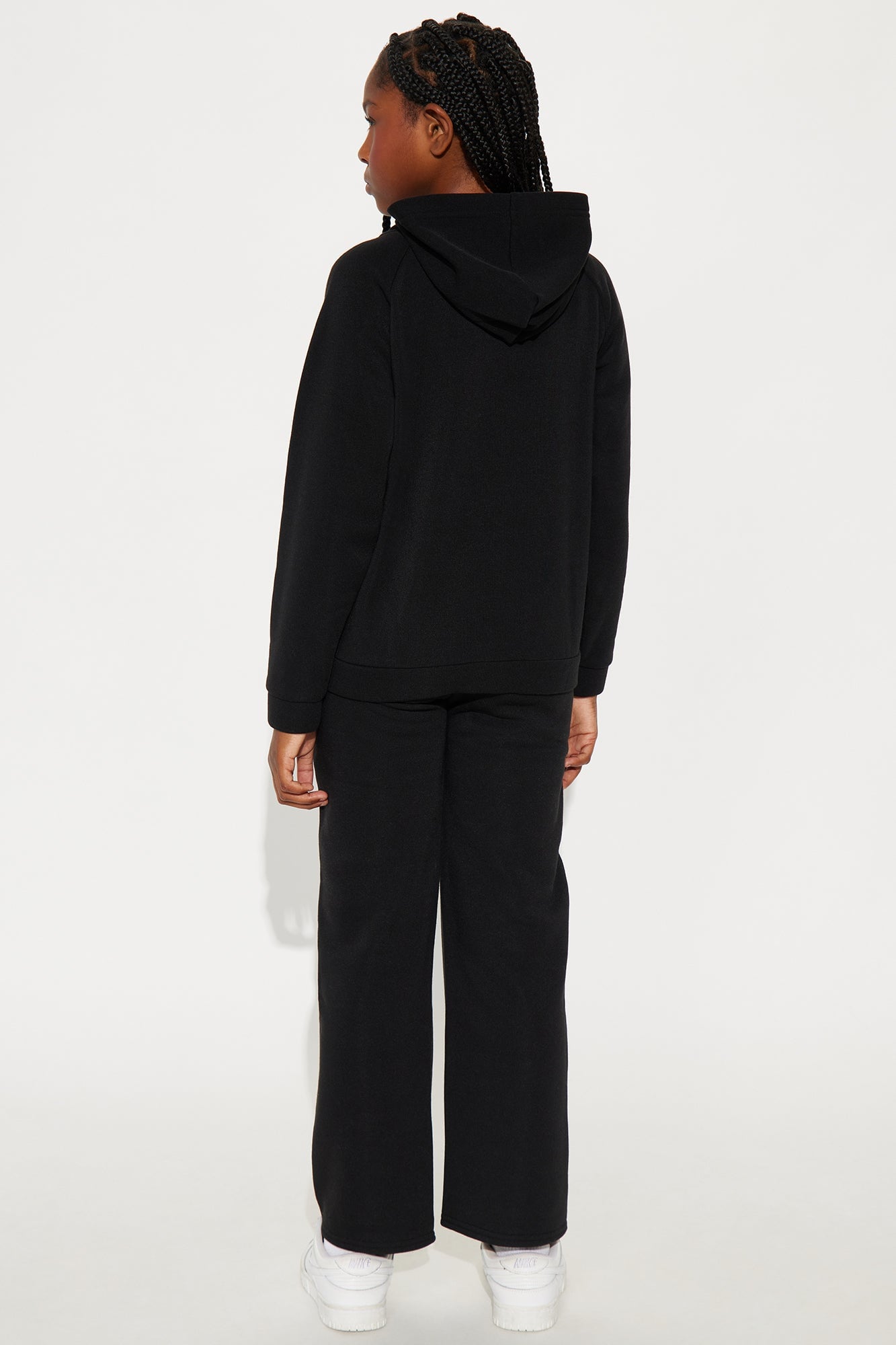 Mini Couture Comfort Zip Up Fleece Pant Set - Black image 4