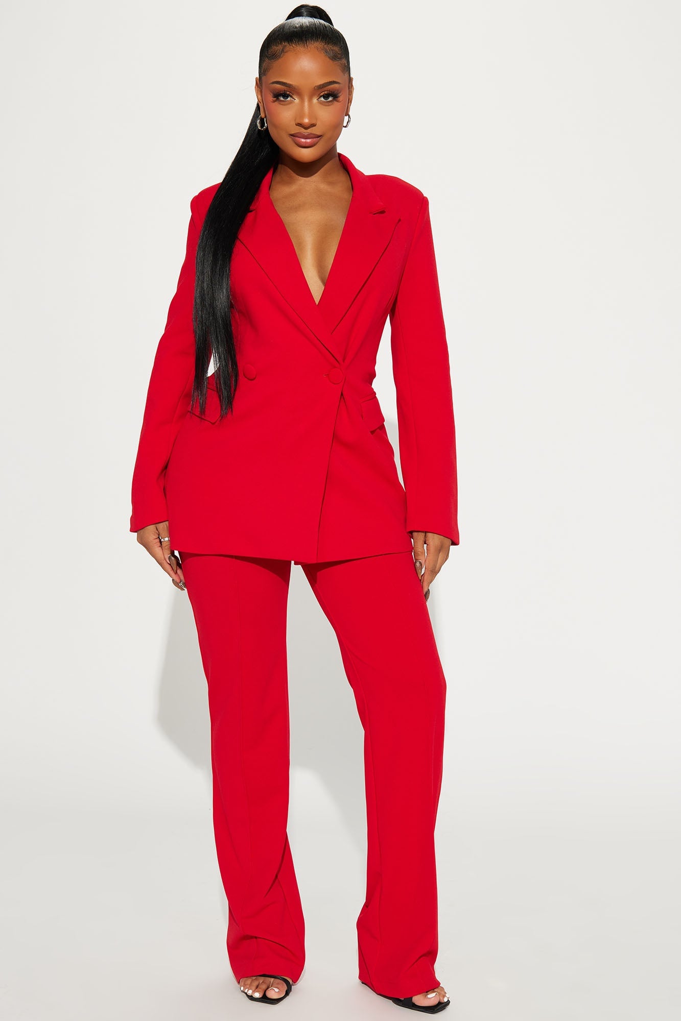 Dreamy Moments Blazer Set - Red image 5